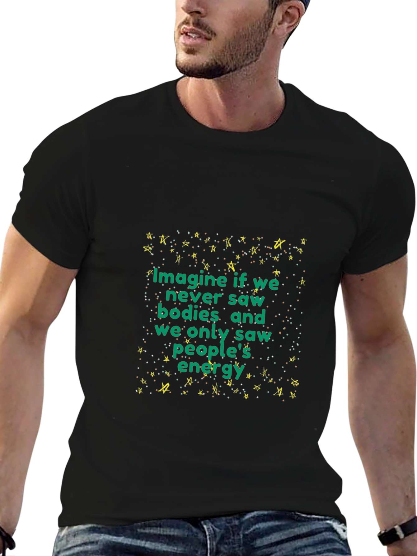 Imagine If We Saw Energy Black T-Shirt
