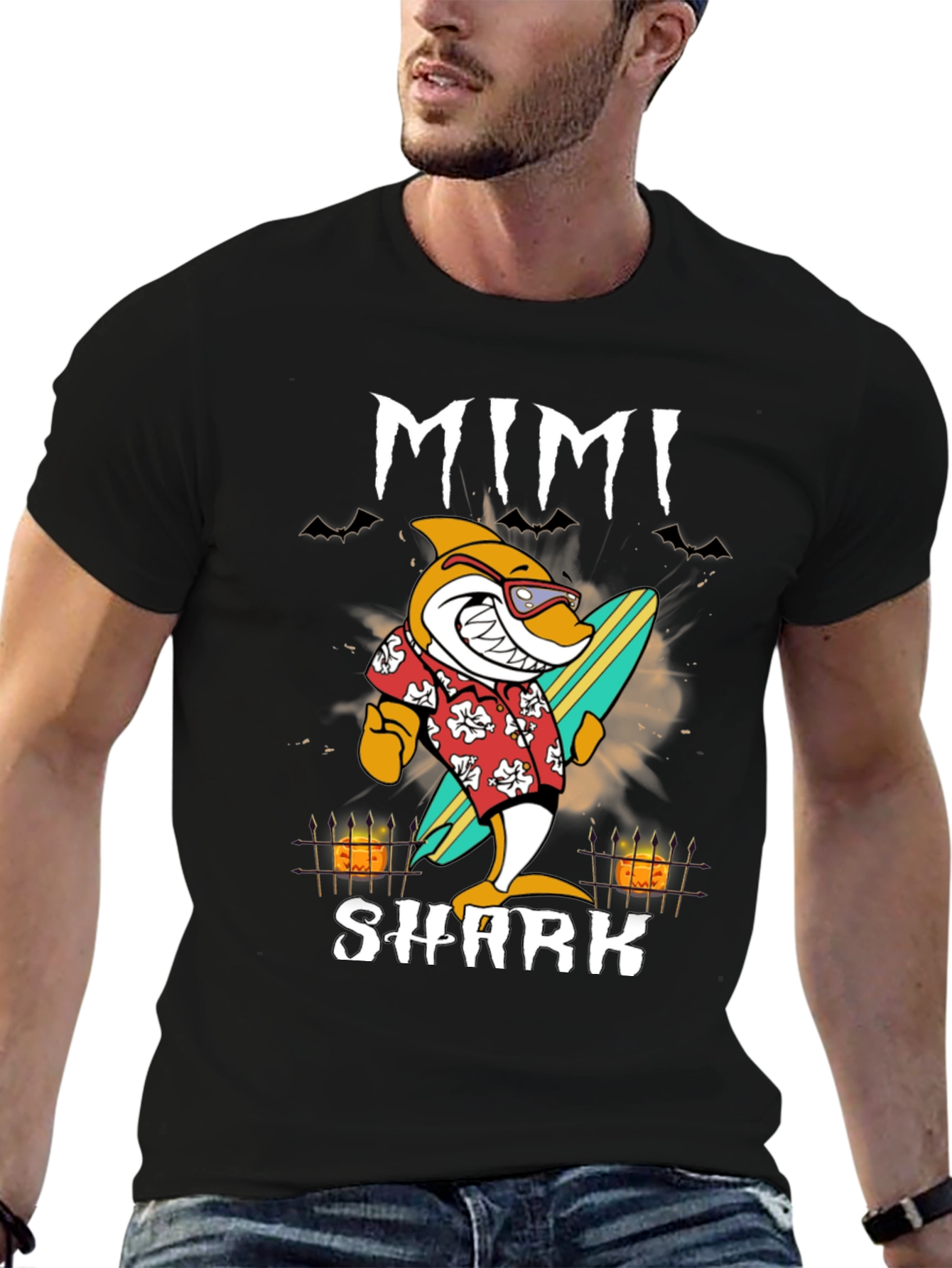 Mimi Shark Halloween Graphic Tee