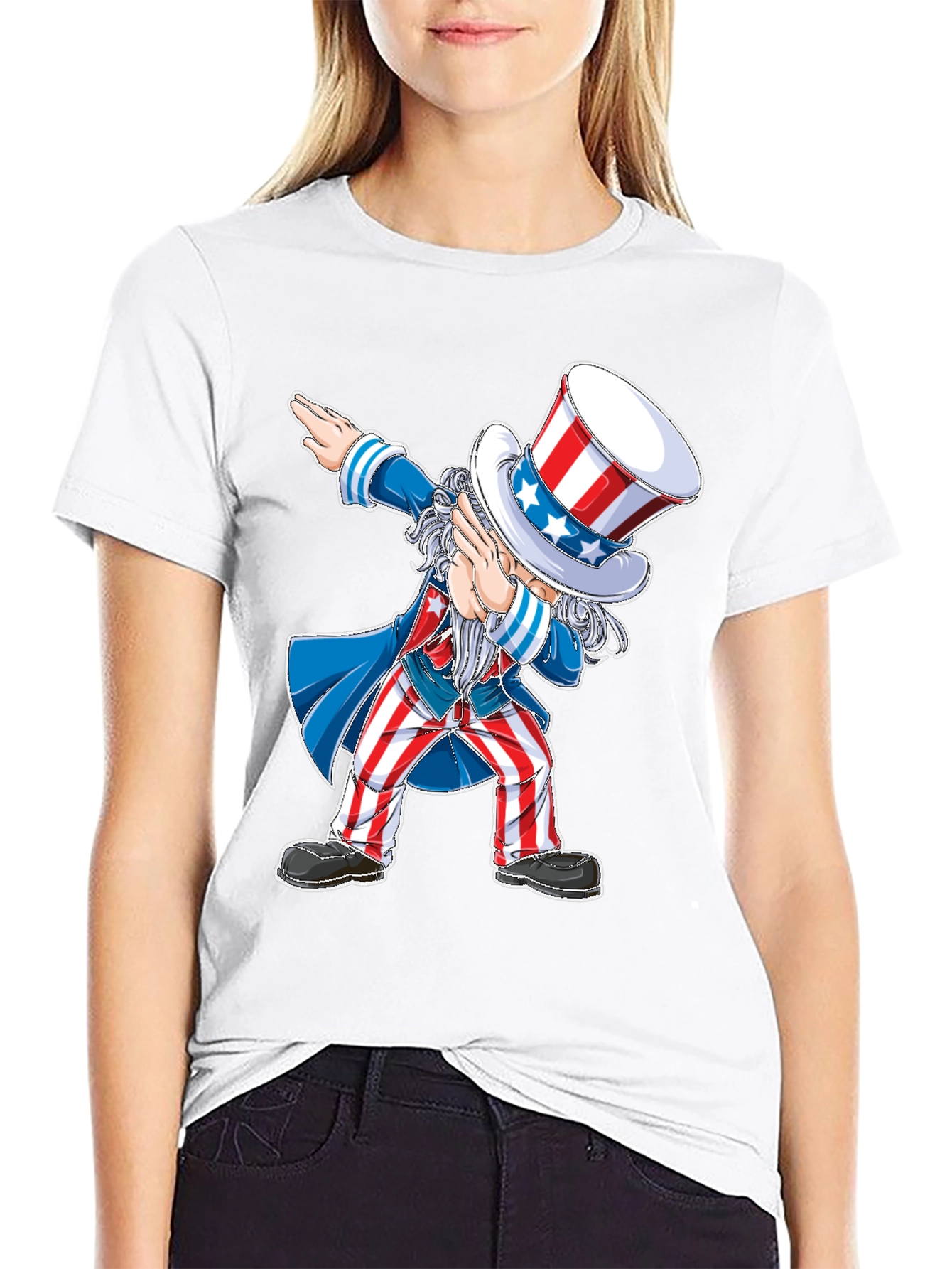 Uncle Sam Dabbing Patriotic T-Shirt