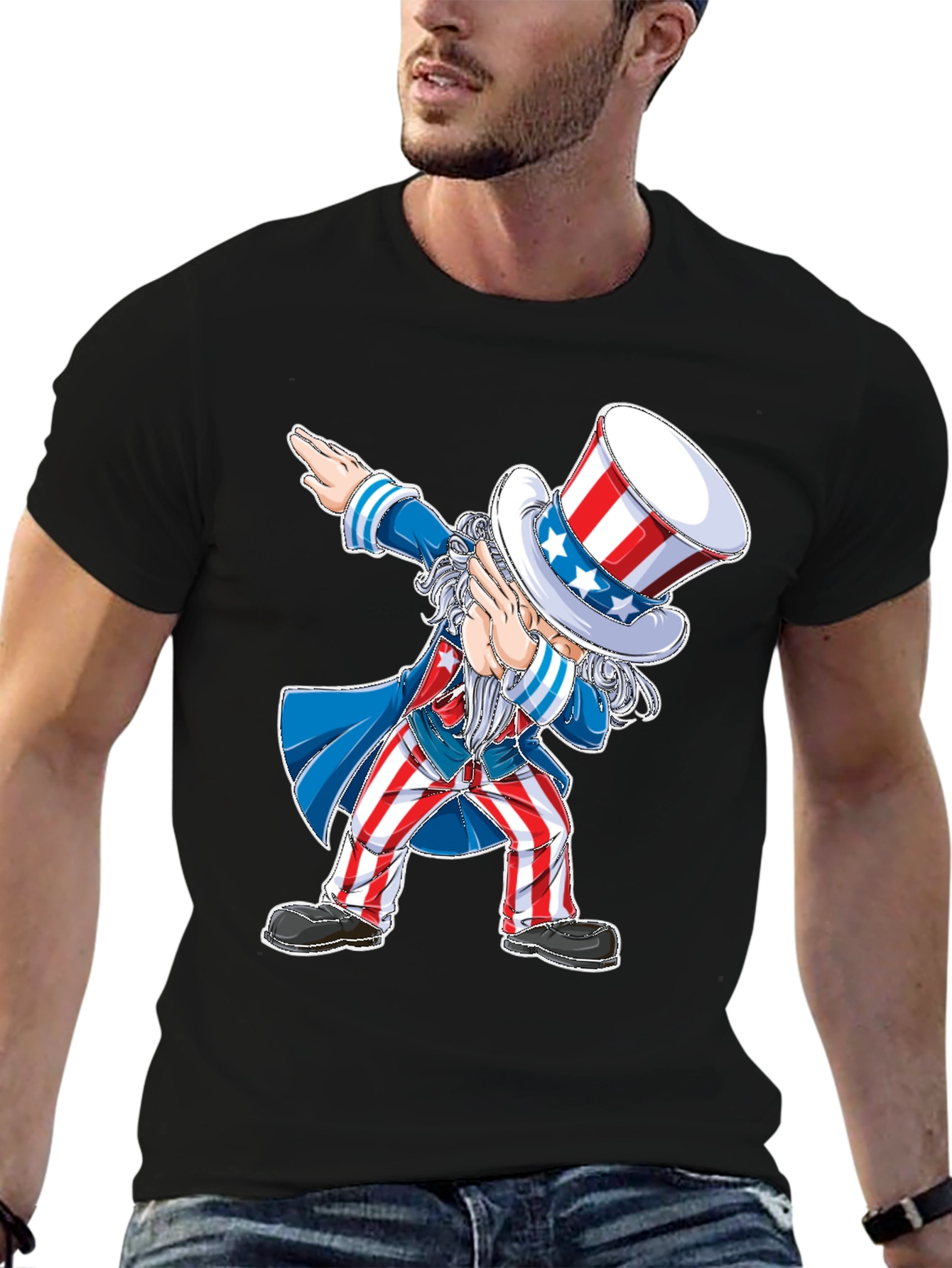 Uncle Sam Dabbing Patriotic T-Shirt