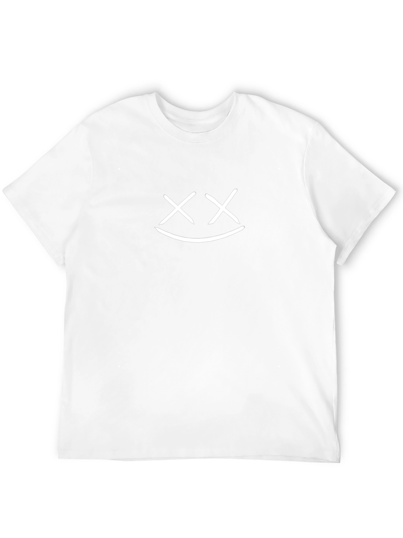 Smiley Face Graphic Tee - Casual Black T-Shirt