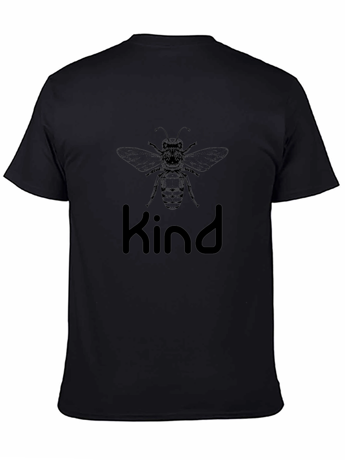 Bee Kind T-Shirt - Black Cotton Graphic Tee
