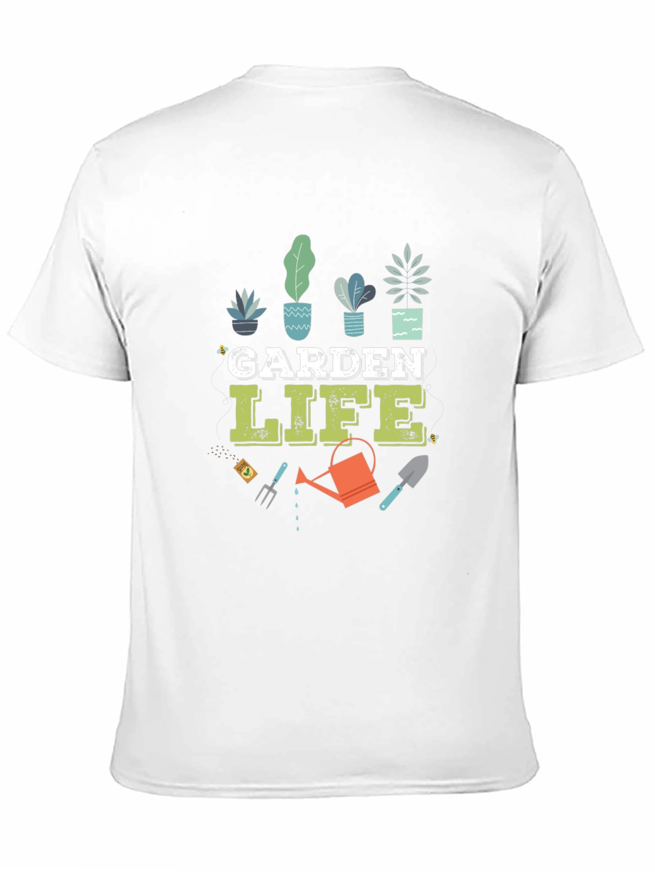 Garden Life Graphic T-Shirt - Black Cotton Blend Tee