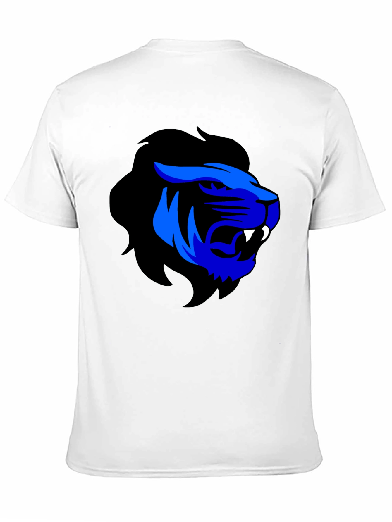 Blue Lion Graphic Black T-Shirt