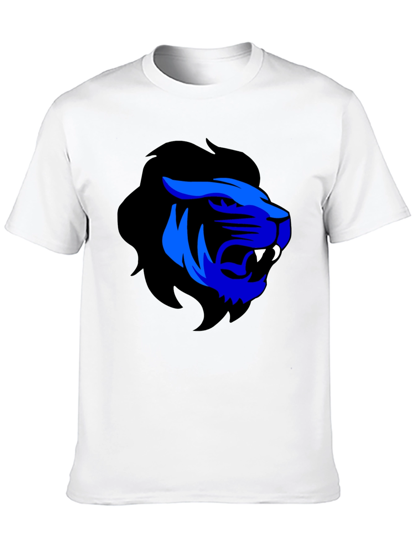 Blue Lion Graphic Black T-Shirt