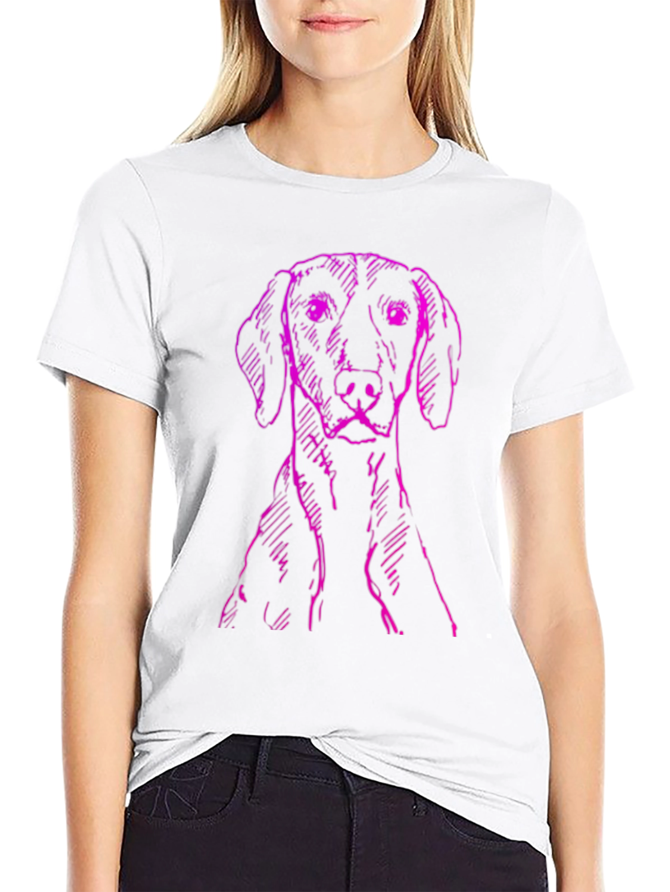 Dog Sketch Graphic T-Shirt