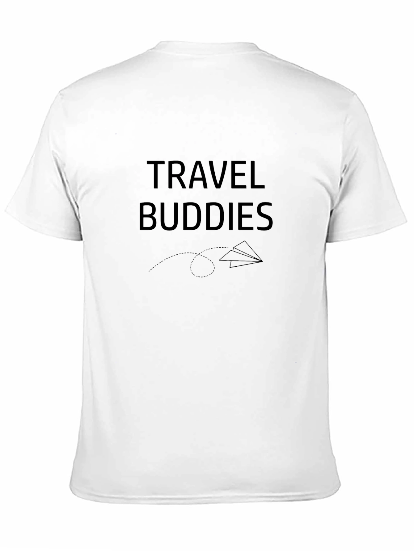Travel Buddies Black Graphic Tee