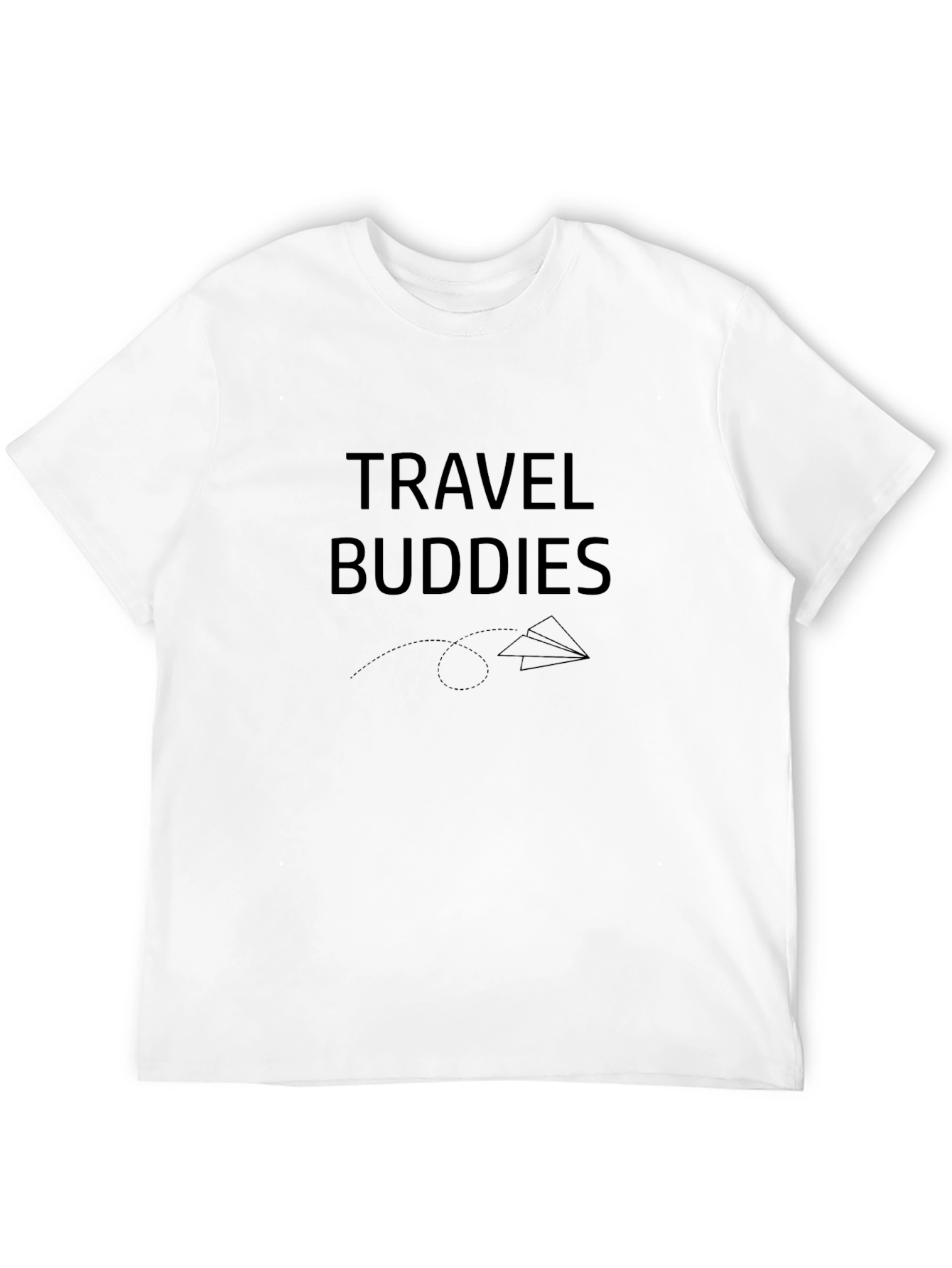 Travel Buddies Black Graphic Tee
