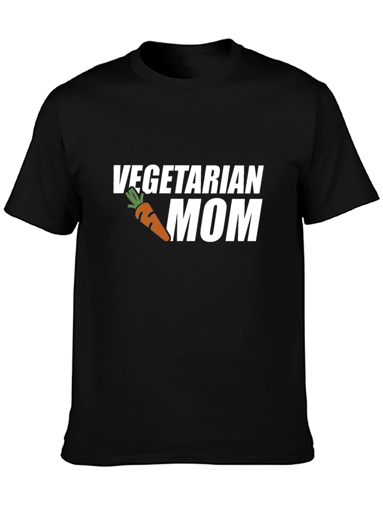 Vegetarian Mom T-Shirt: Carrot Graphic Tee