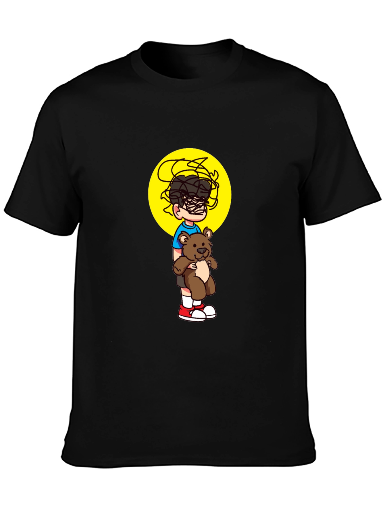 Boy with Teddy Graphic Tee