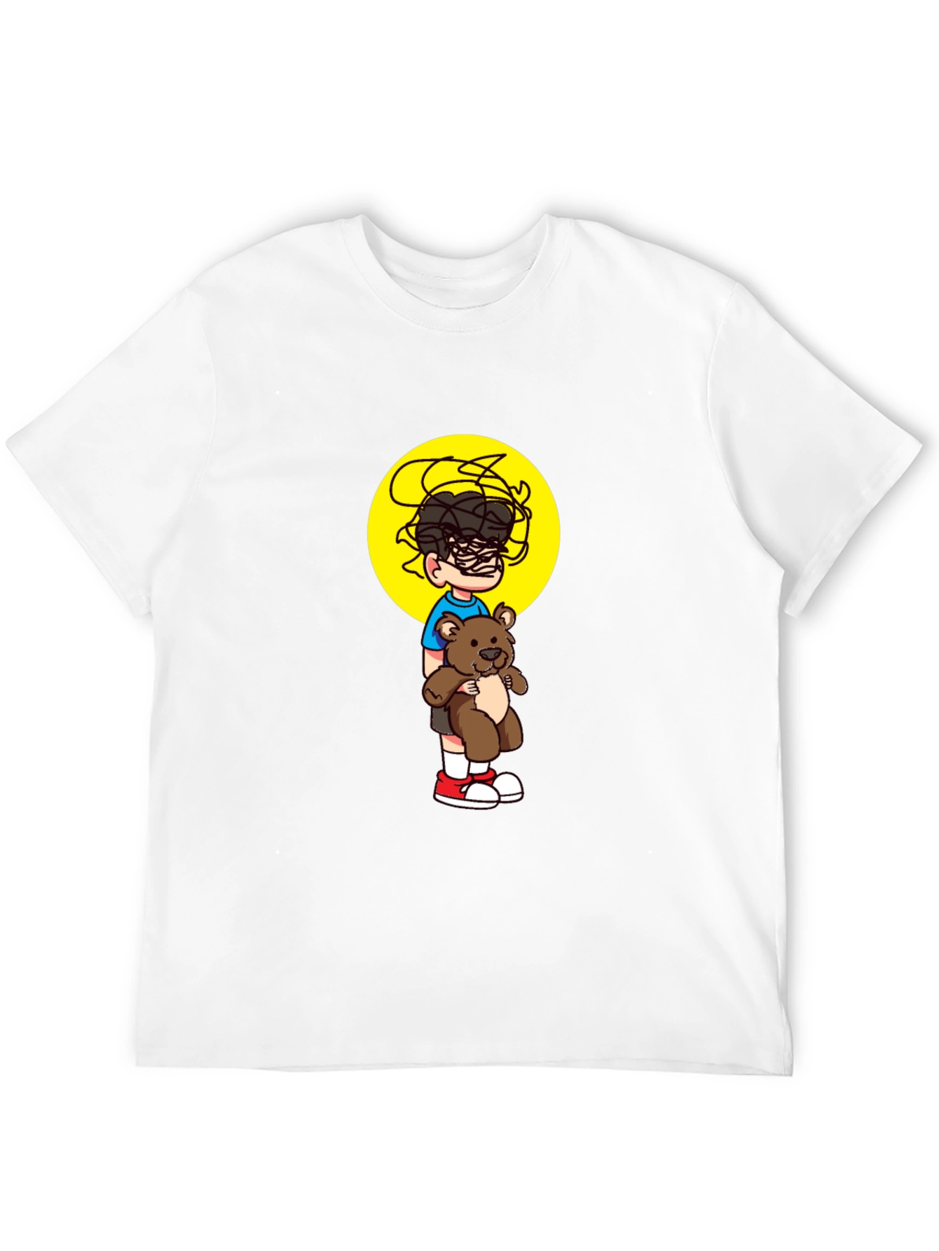 Boy with Teddy Graphic Tee