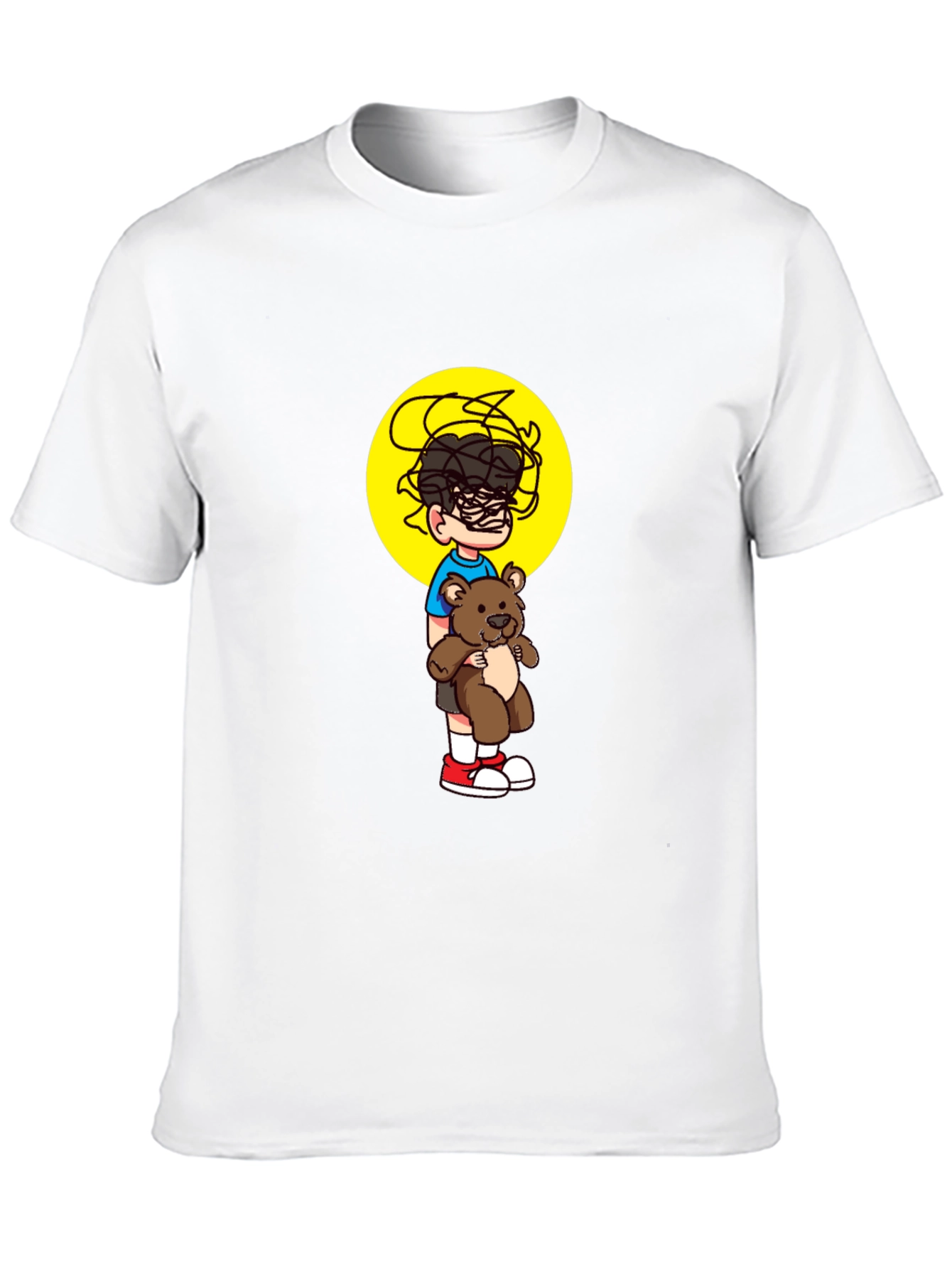 Boy with Teddy Graphic Tee