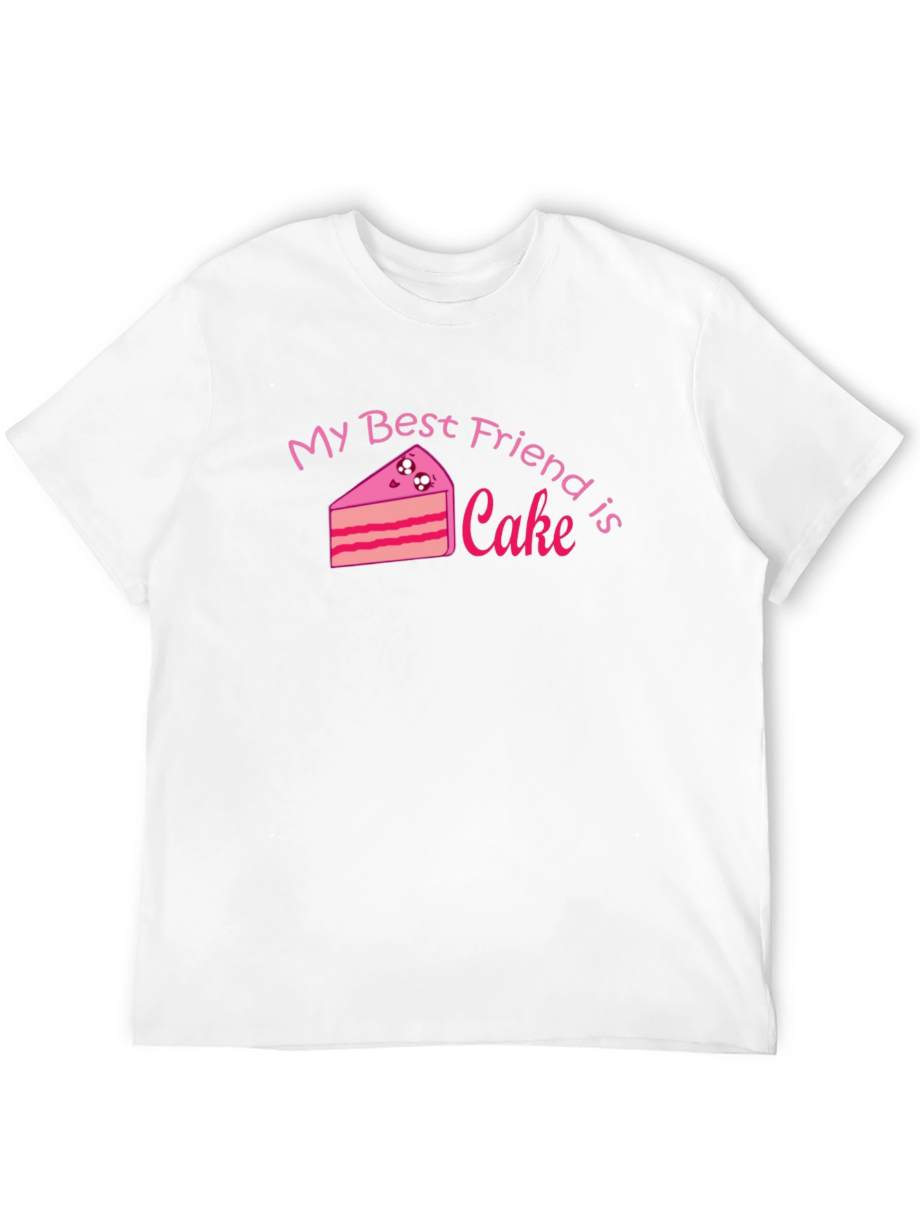 My Best Friend is Cake - Black Graphic Tee