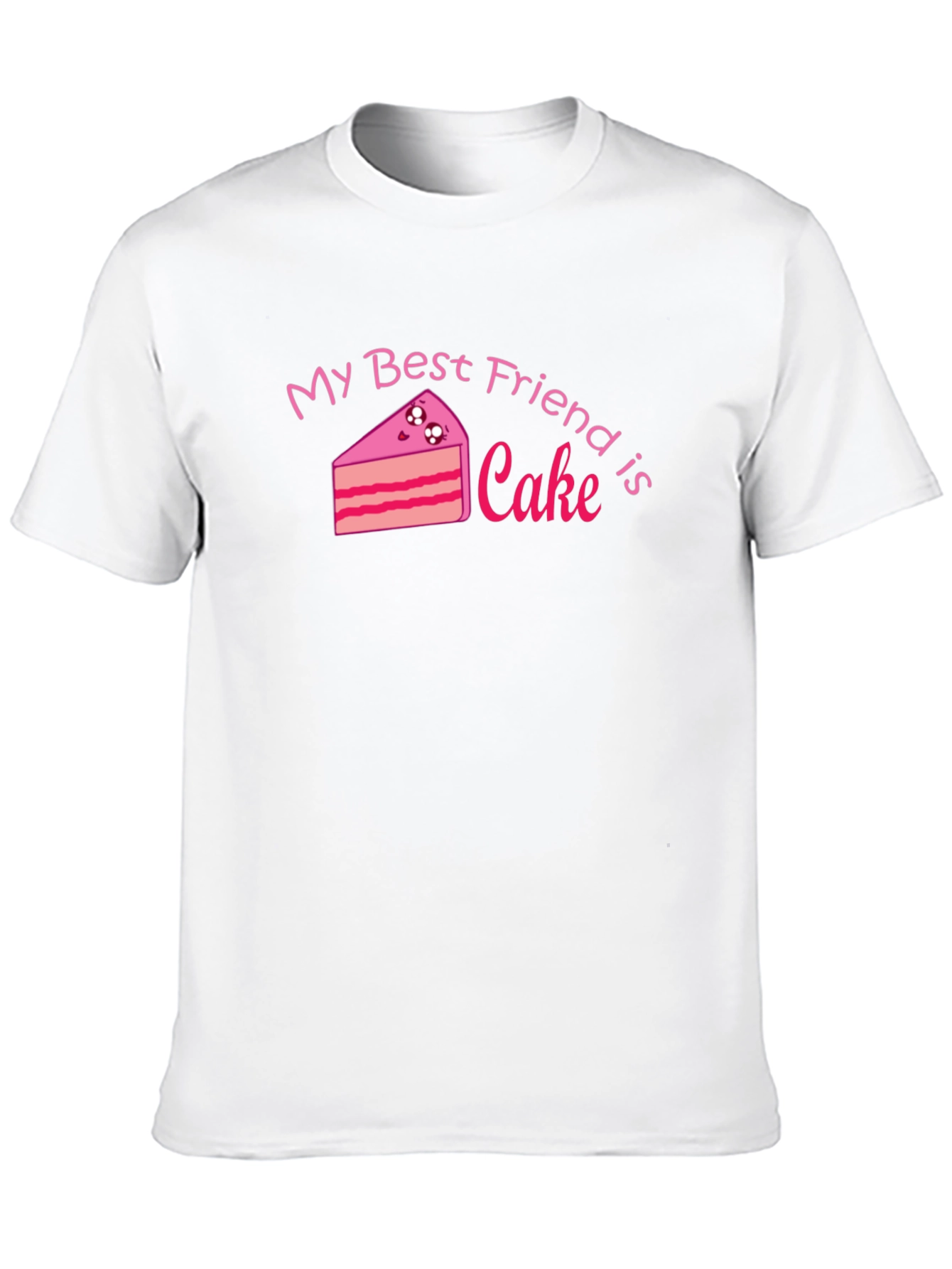 My Best Friend is Cake - Black Graphic Tee