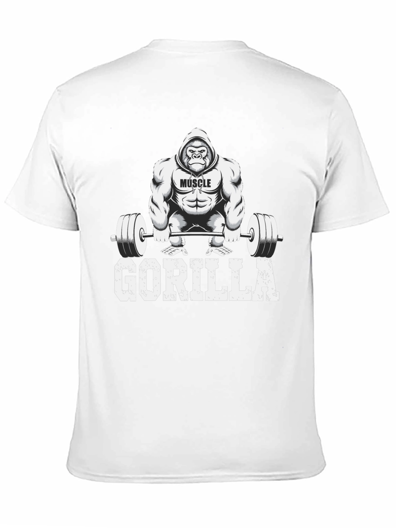 Muscle Gorilla Weightlifting Graphic Tee