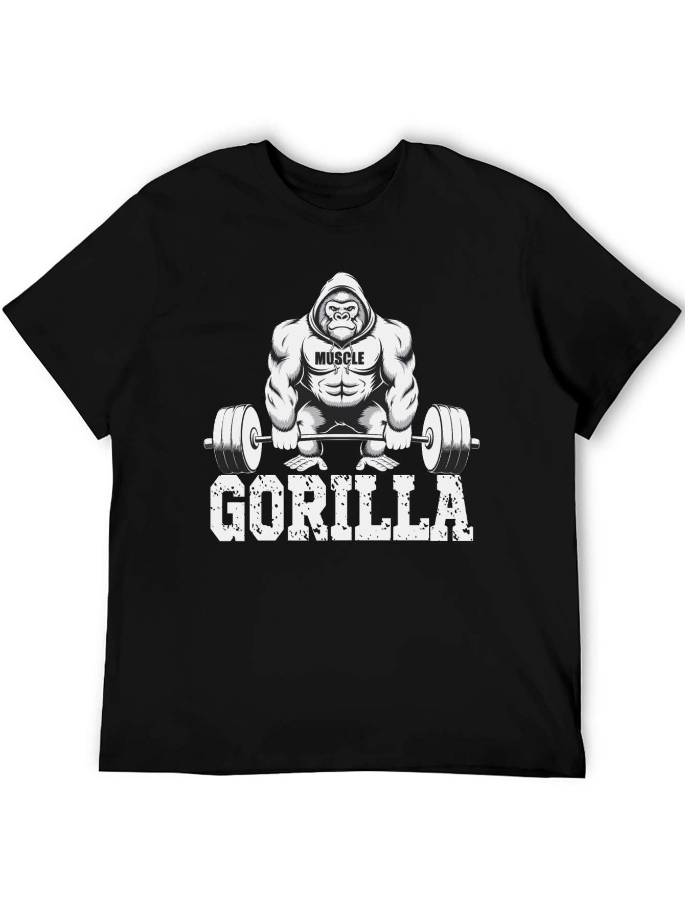Muscle Gorilla Weightlifting Graphic Tee