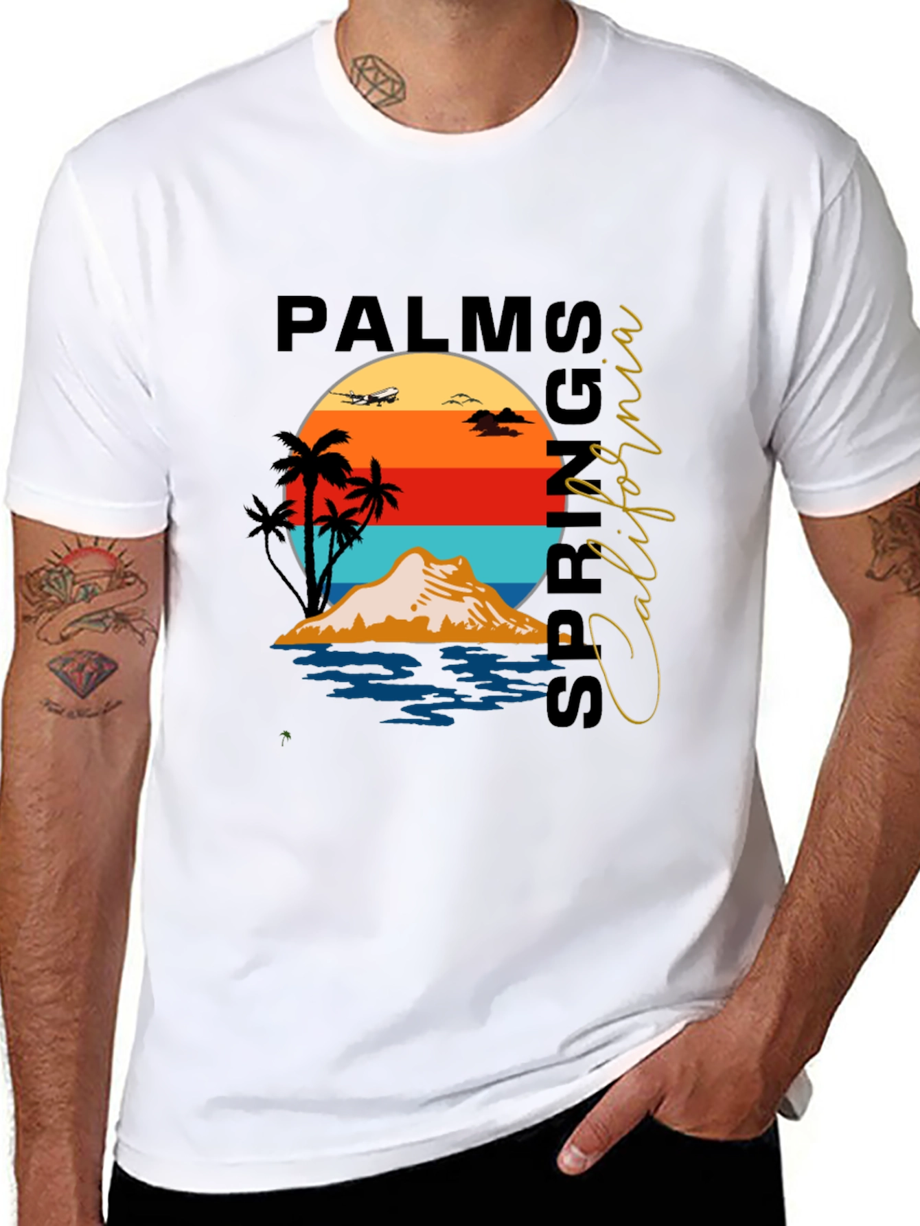 Palms Spring California Sunset T-Shirt