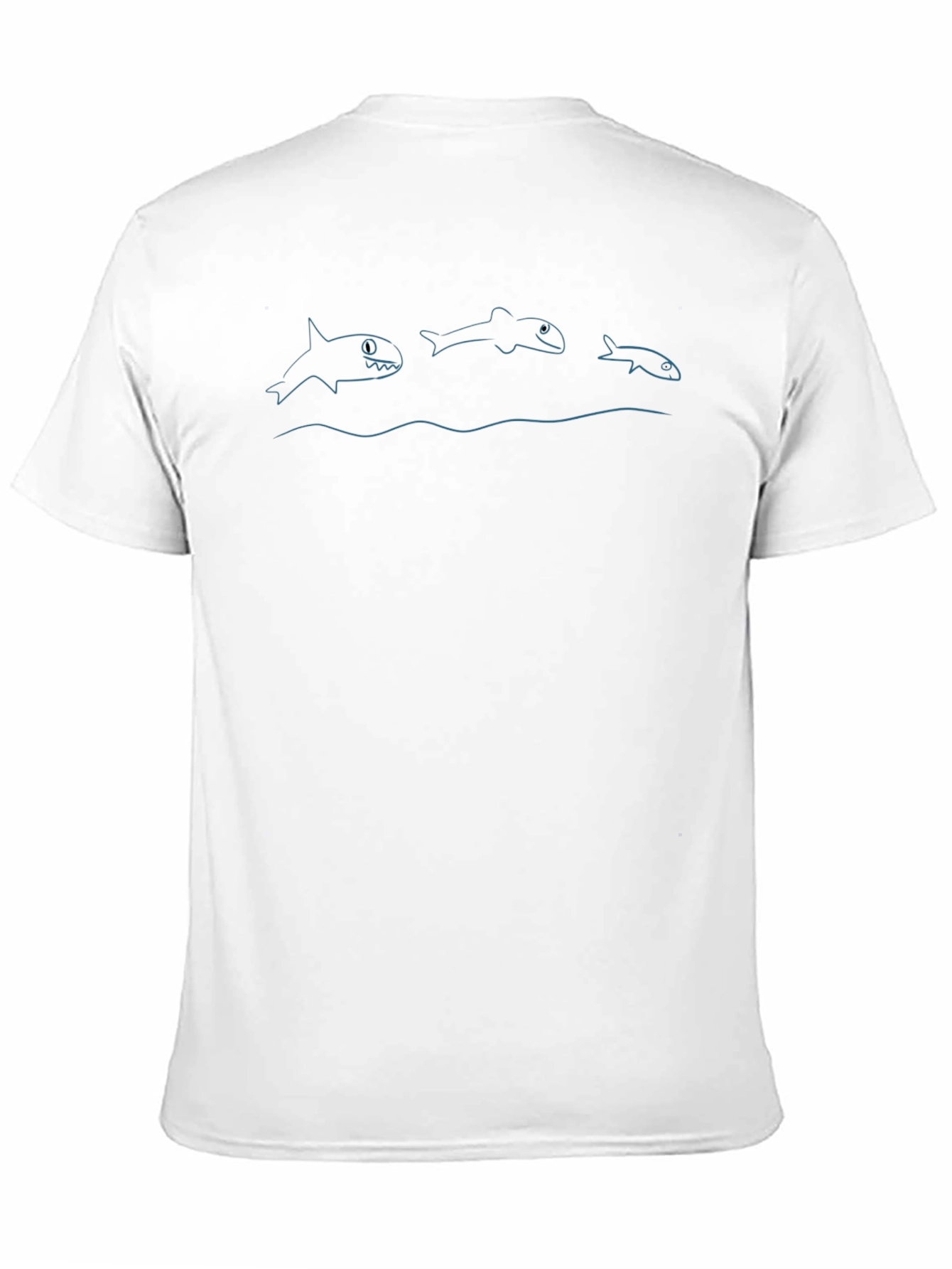 Shark Evolution Graphic Tee - Black Casual