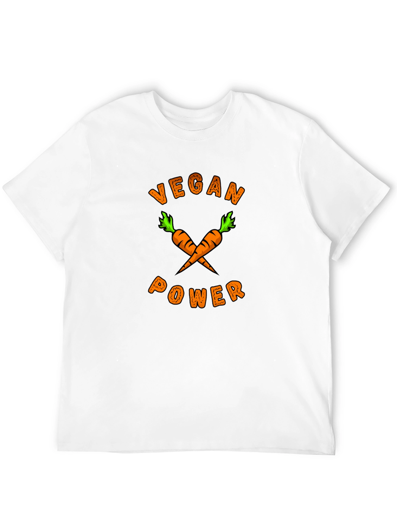 Vegan Power Carrot Graphic T-Shirt