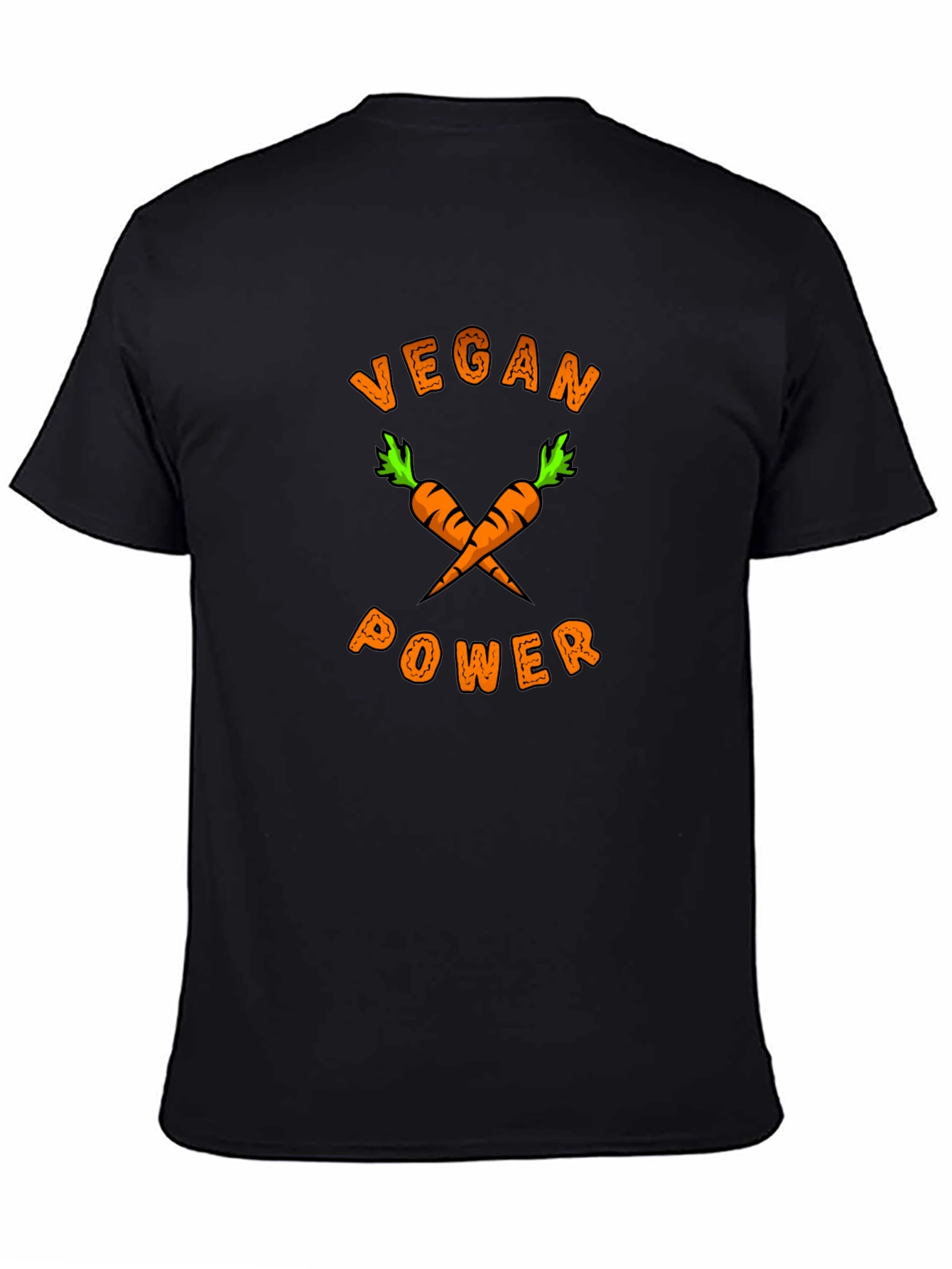 Vegan Power Carrot Graphic T-Shirt