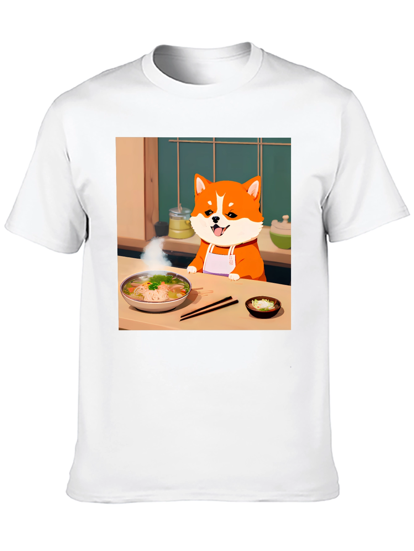 Chef Dog T-Shirt - Anime Style
