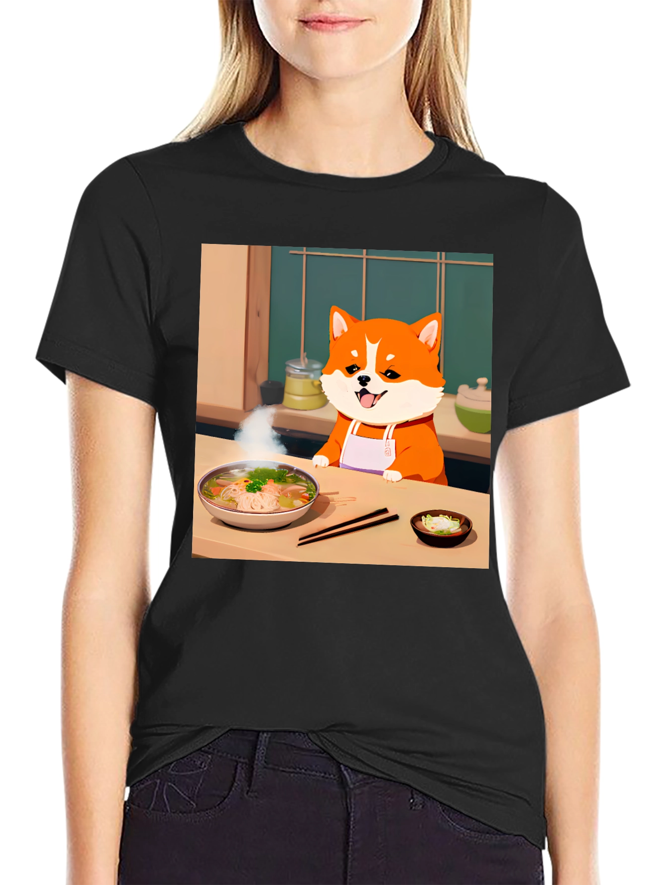 Chef Dog T-Shirt - Anime Style