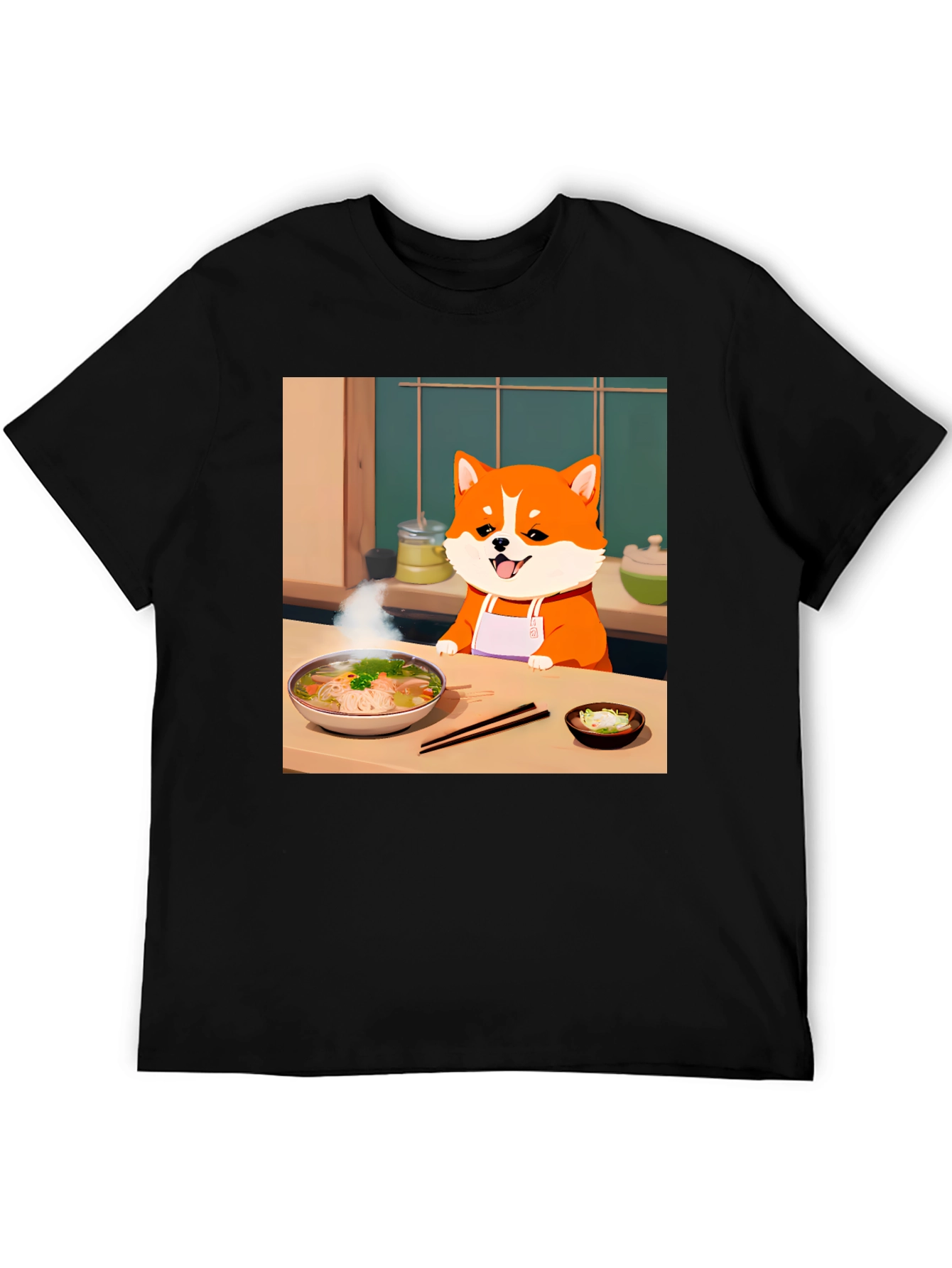 Chef Dog T-Shirt - Anime Style