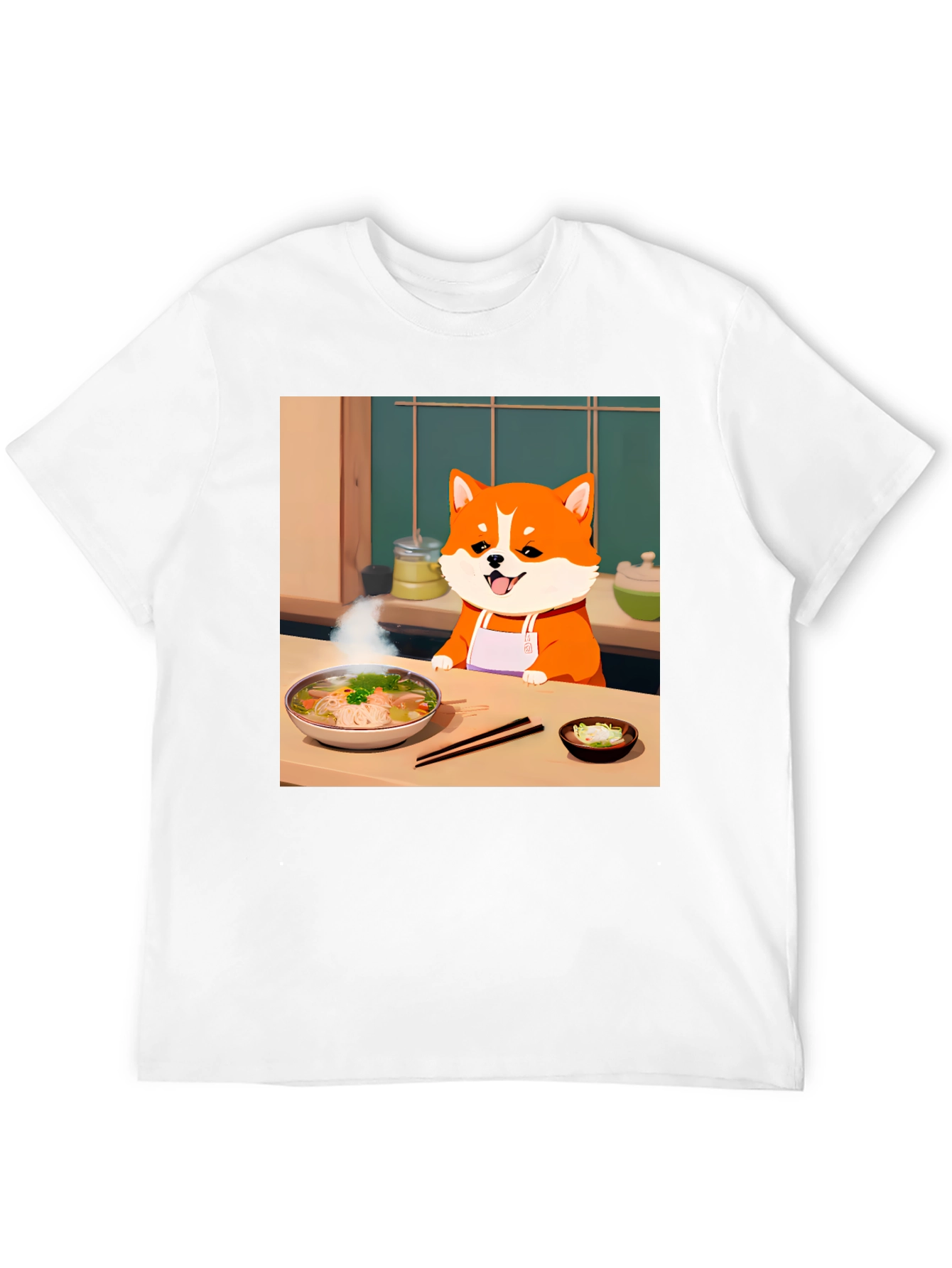 Chef Dog T-Shirt - Anime Style