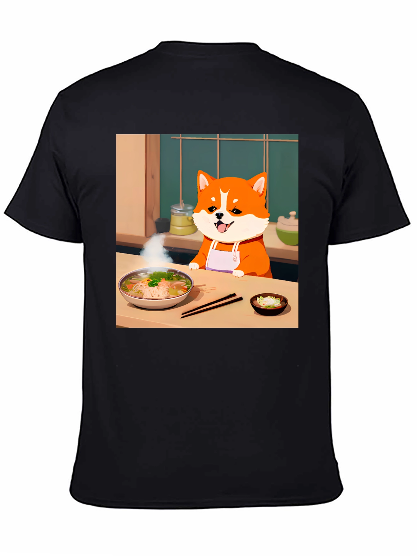Chef Dog T-Shirt - Anime Style
