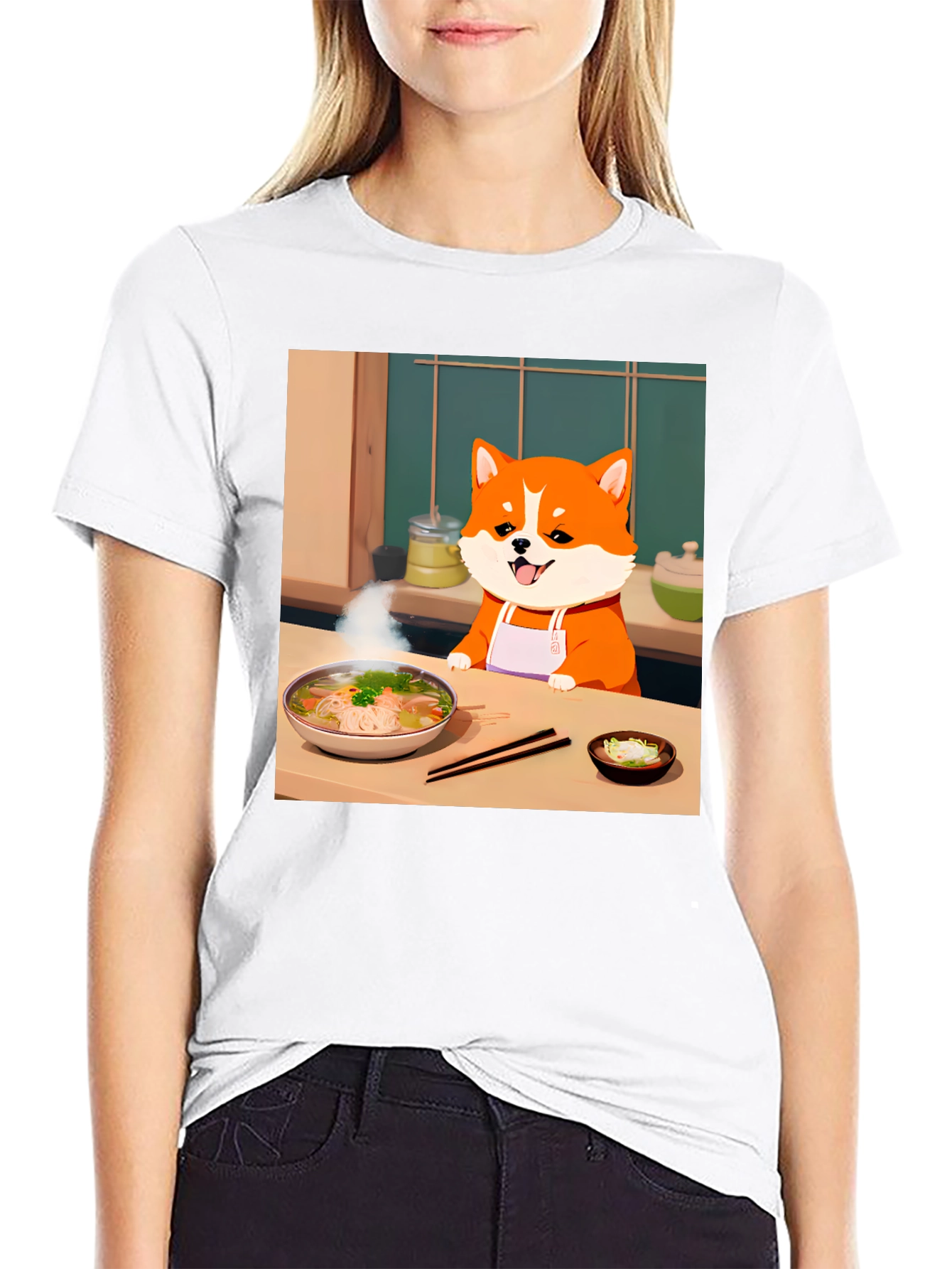 Chef Dog T-Shirt - Anime Style