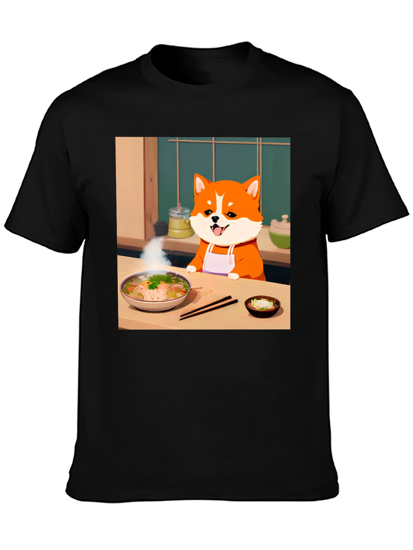 Chef Dog T-Shirt - Anime Style