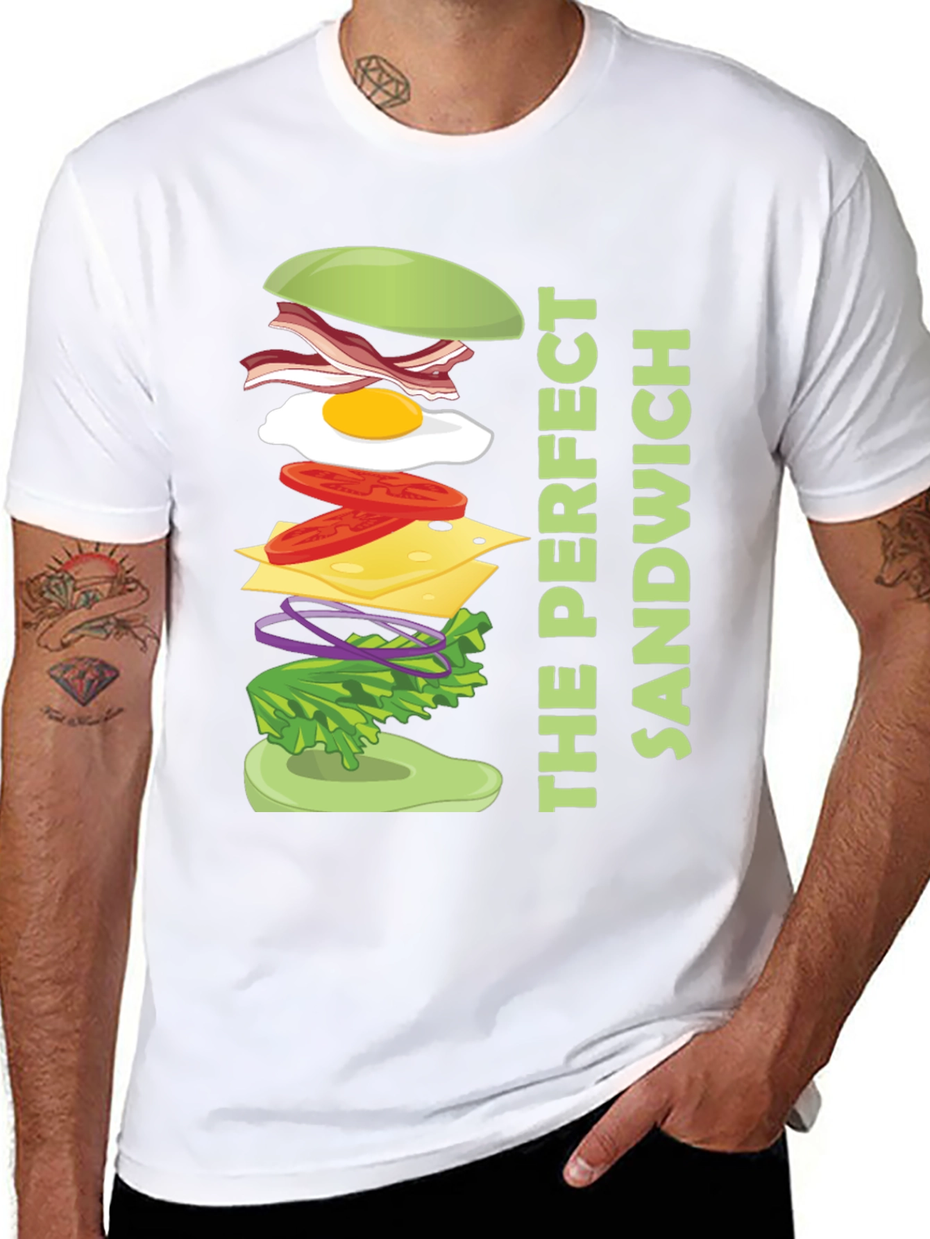 The Perfect Sandwich Graphic Tee - Food Lover Shirt