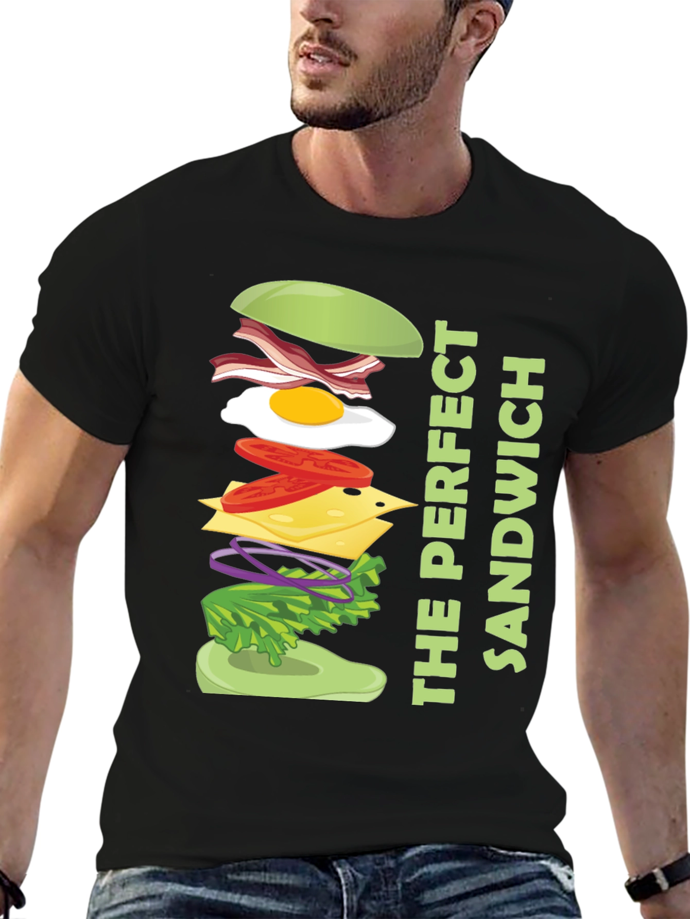 The Perfect Sandwich Graphic Tee - Food Lover Shirt