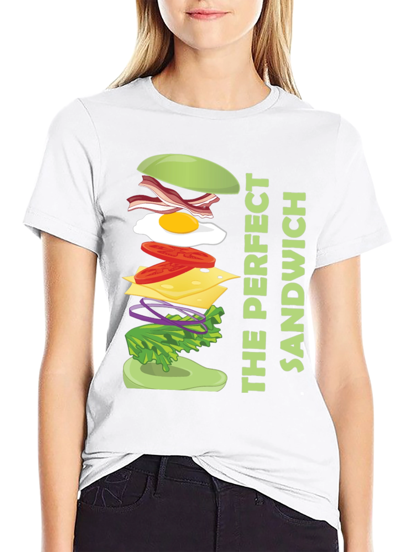 The Perfect Sandwich Graphic Tee - Food Lover Shirt