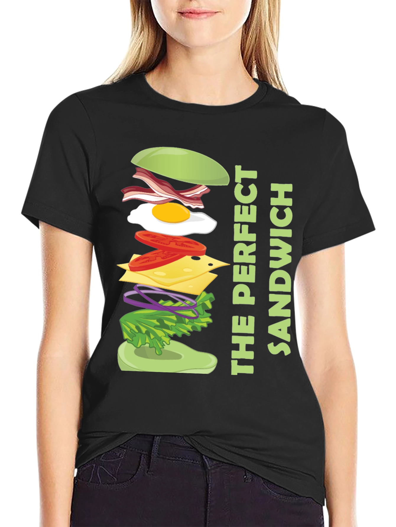 The Perfect Sandwich Graphic Tee - Food Lover Shirt