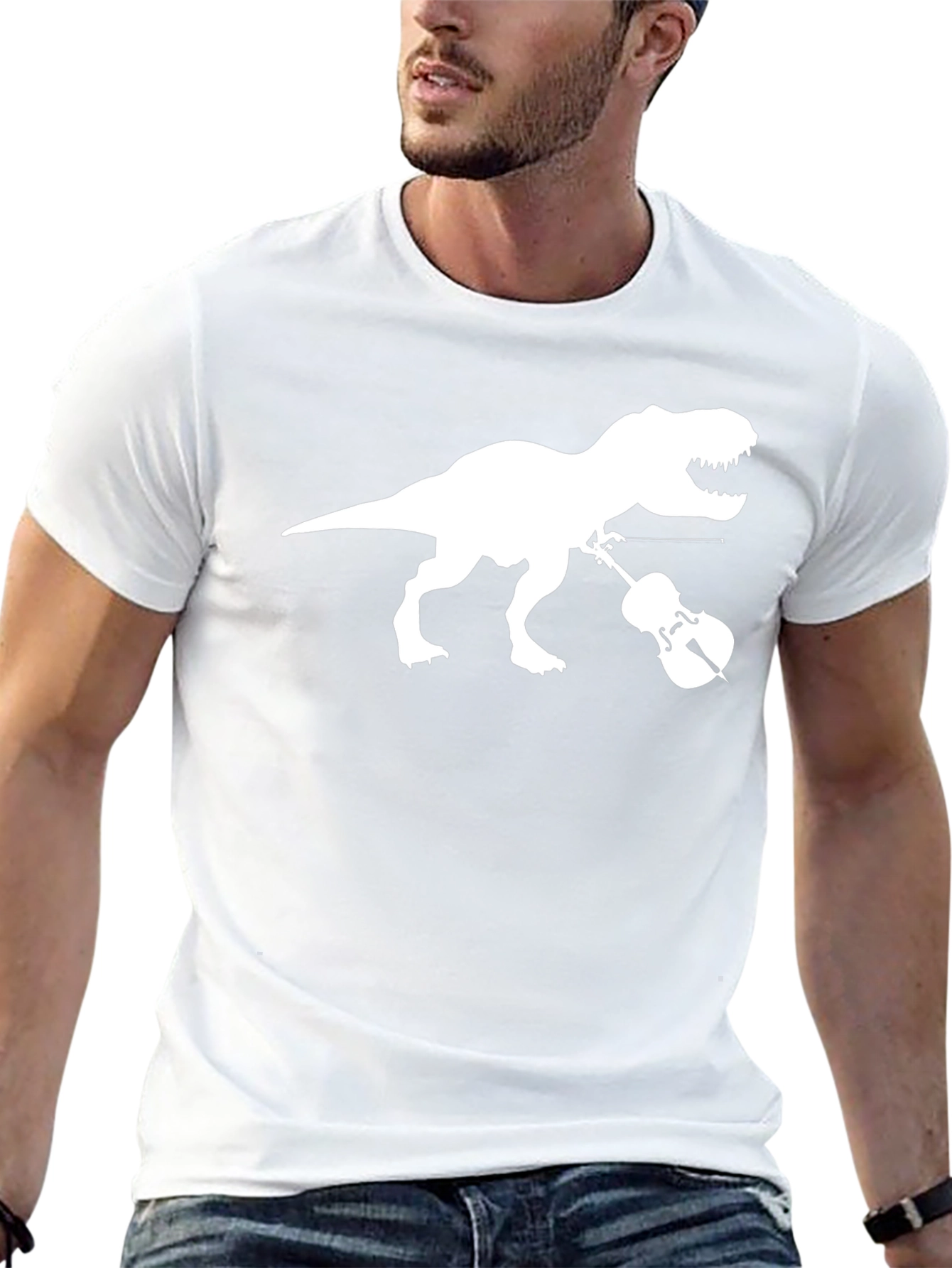 Dinosaur Violin T-Shirt - Black