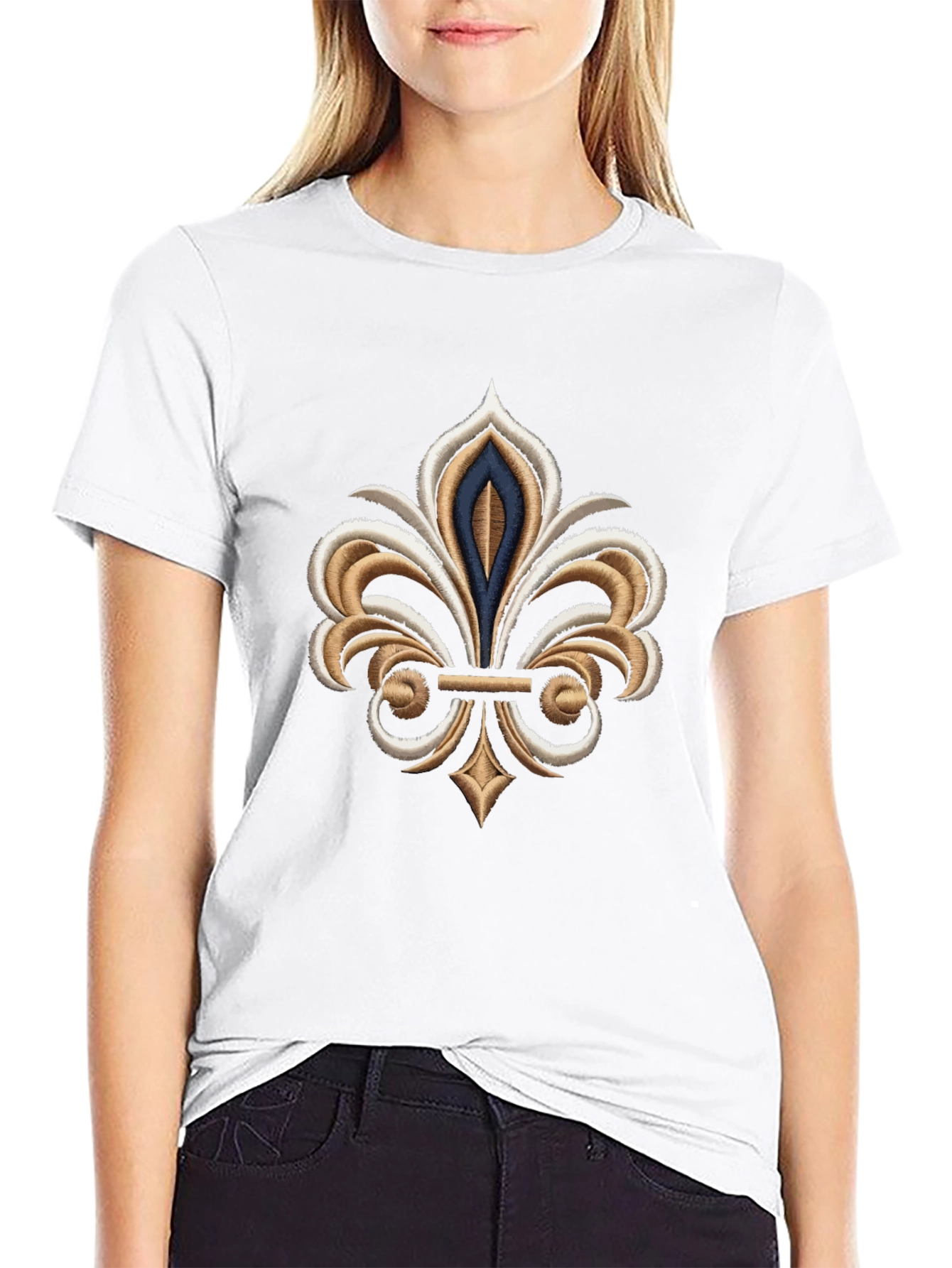 Fleur-de-lis Graphic Black T-Shirt