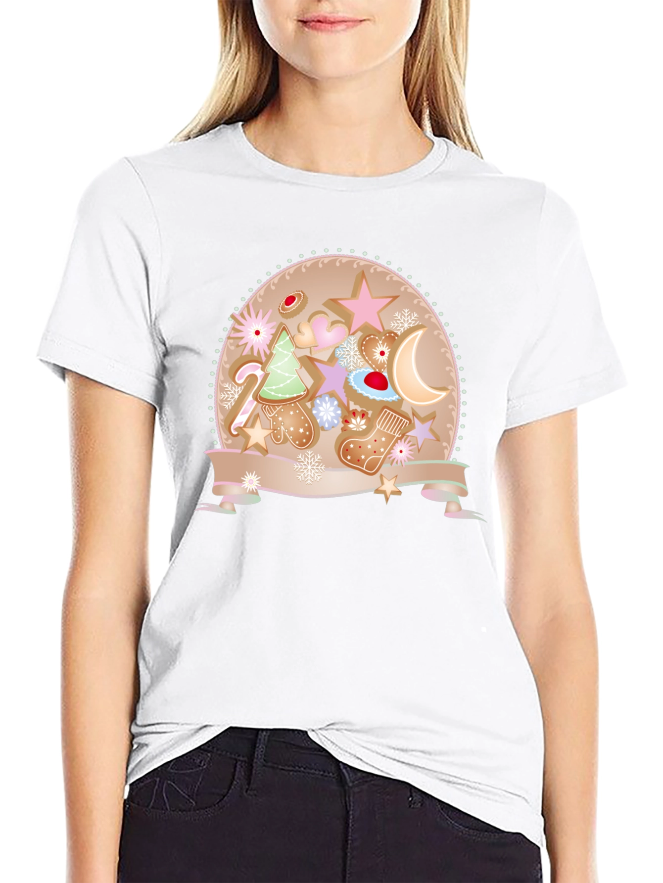 Festive Gingerbread Christmas T-Shirt