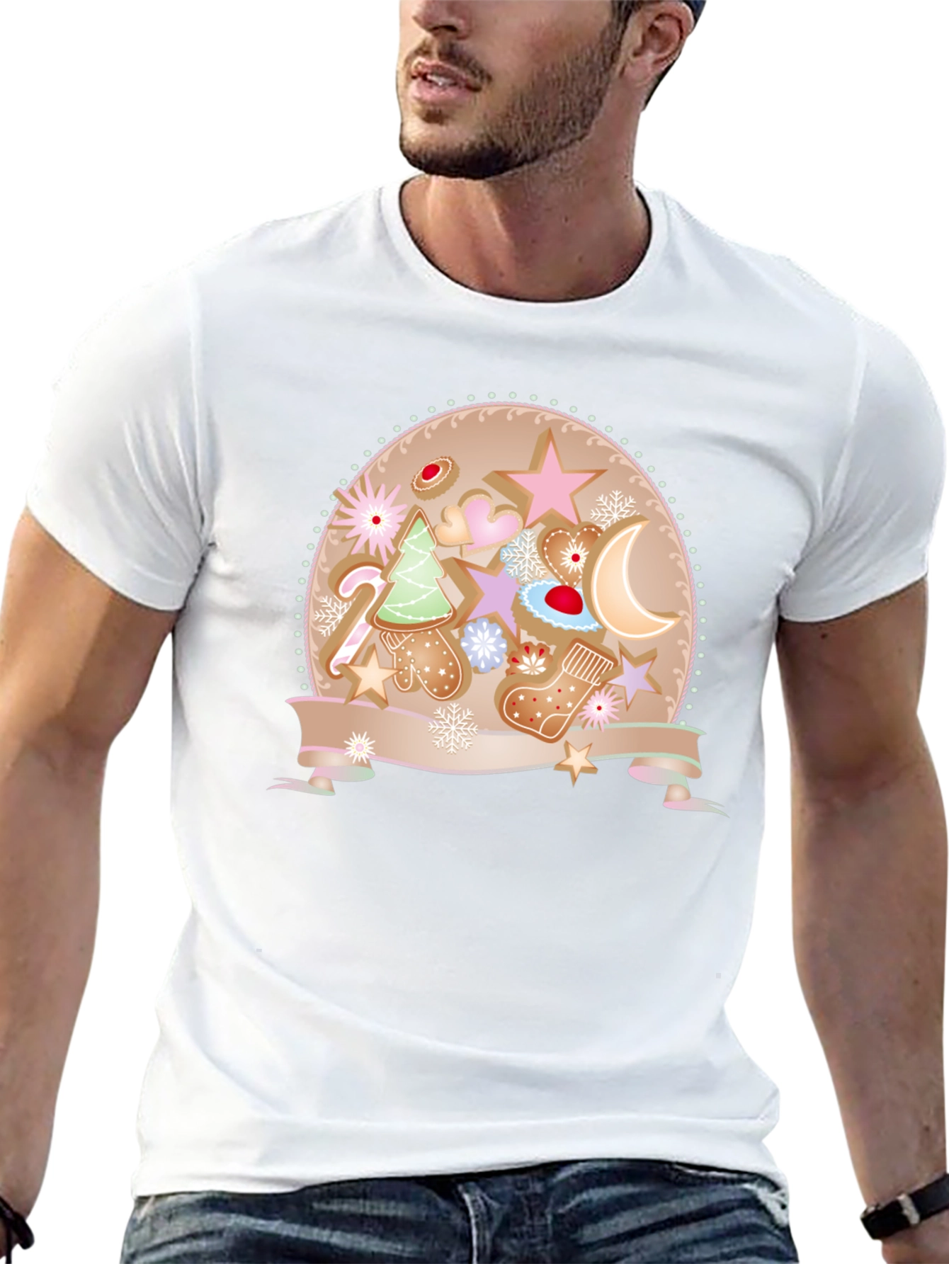 Festive Gingerbread Christmas T-Shirt