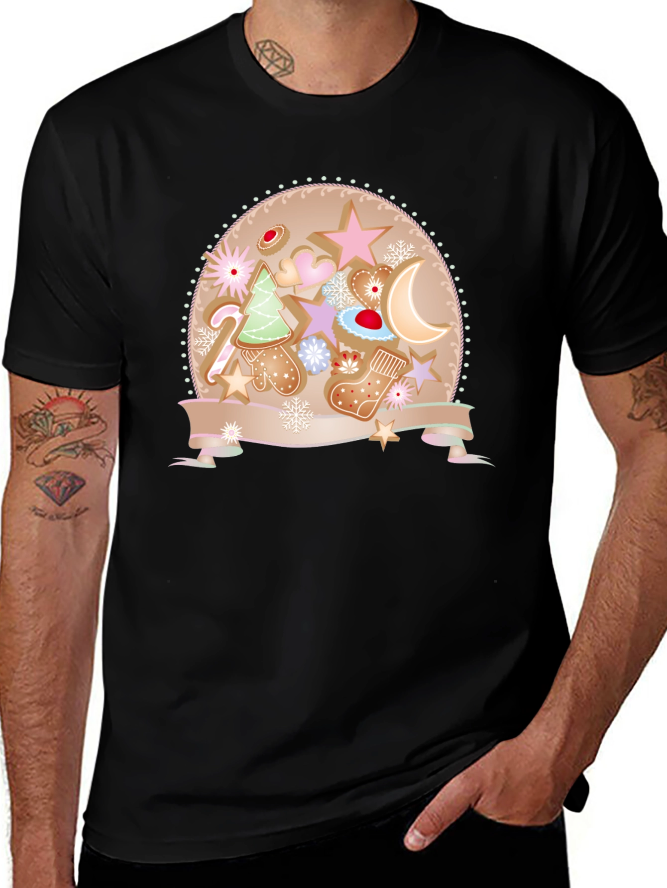 Festive Gingerbread Christmas T-Shirt