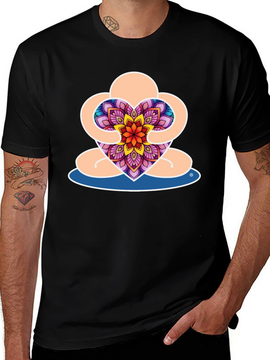 Meditative Heart Mandala Graphic Tee