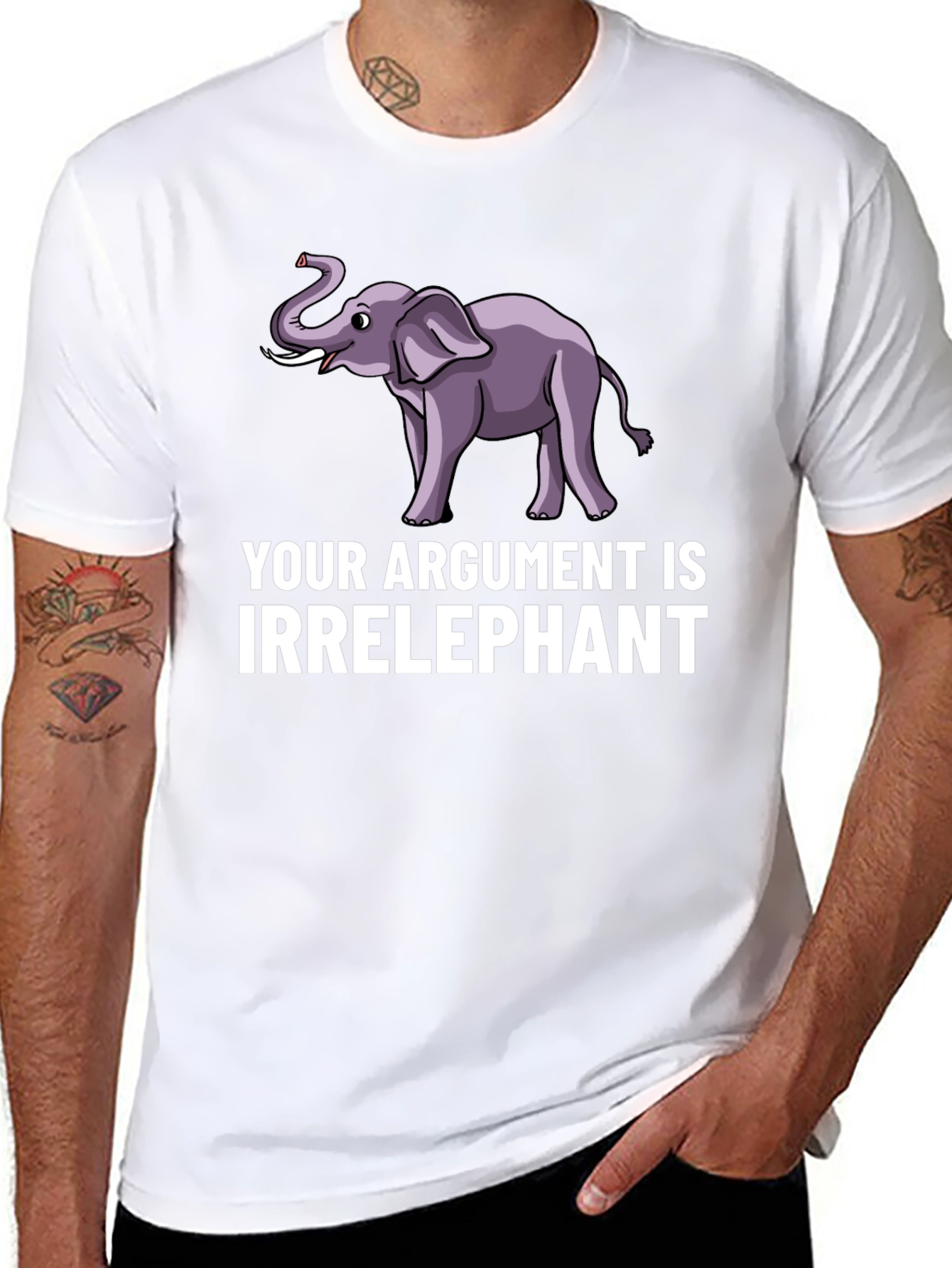 Irrelephant Graphic T-Shirt - Funny Argument Tee