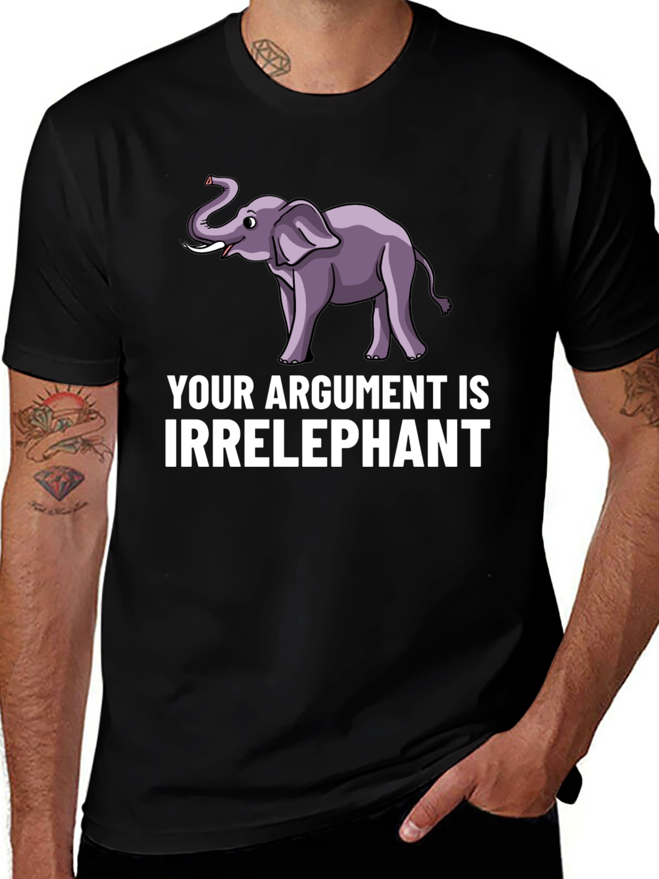 Irrelephant Graphic T-Shirt - Funny Argument Tee