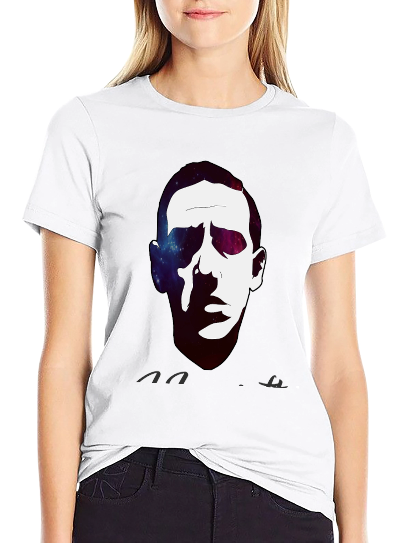 Cosmic Portrait Black T-Shirt
