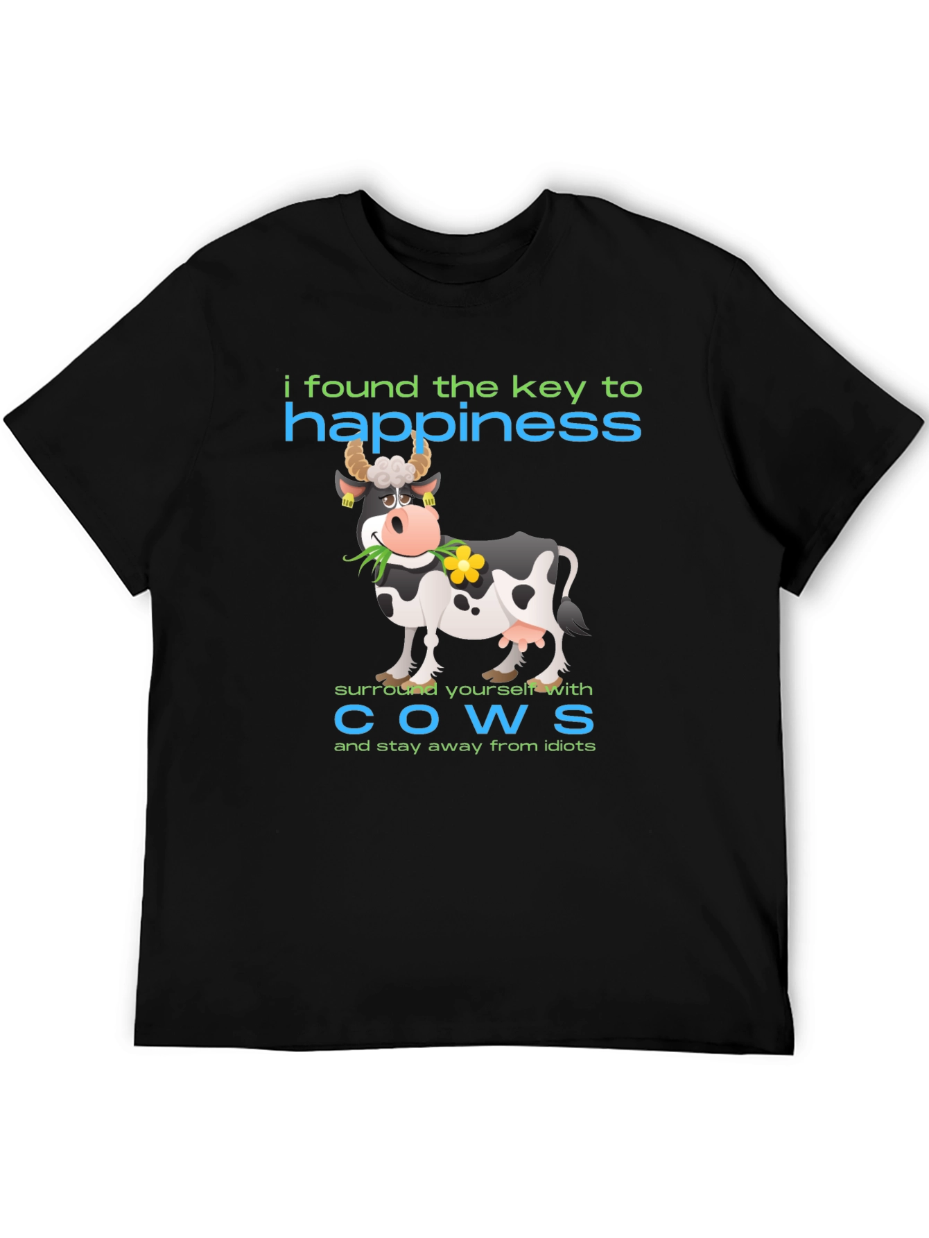 Happiness Cow Graphic T-Shirt