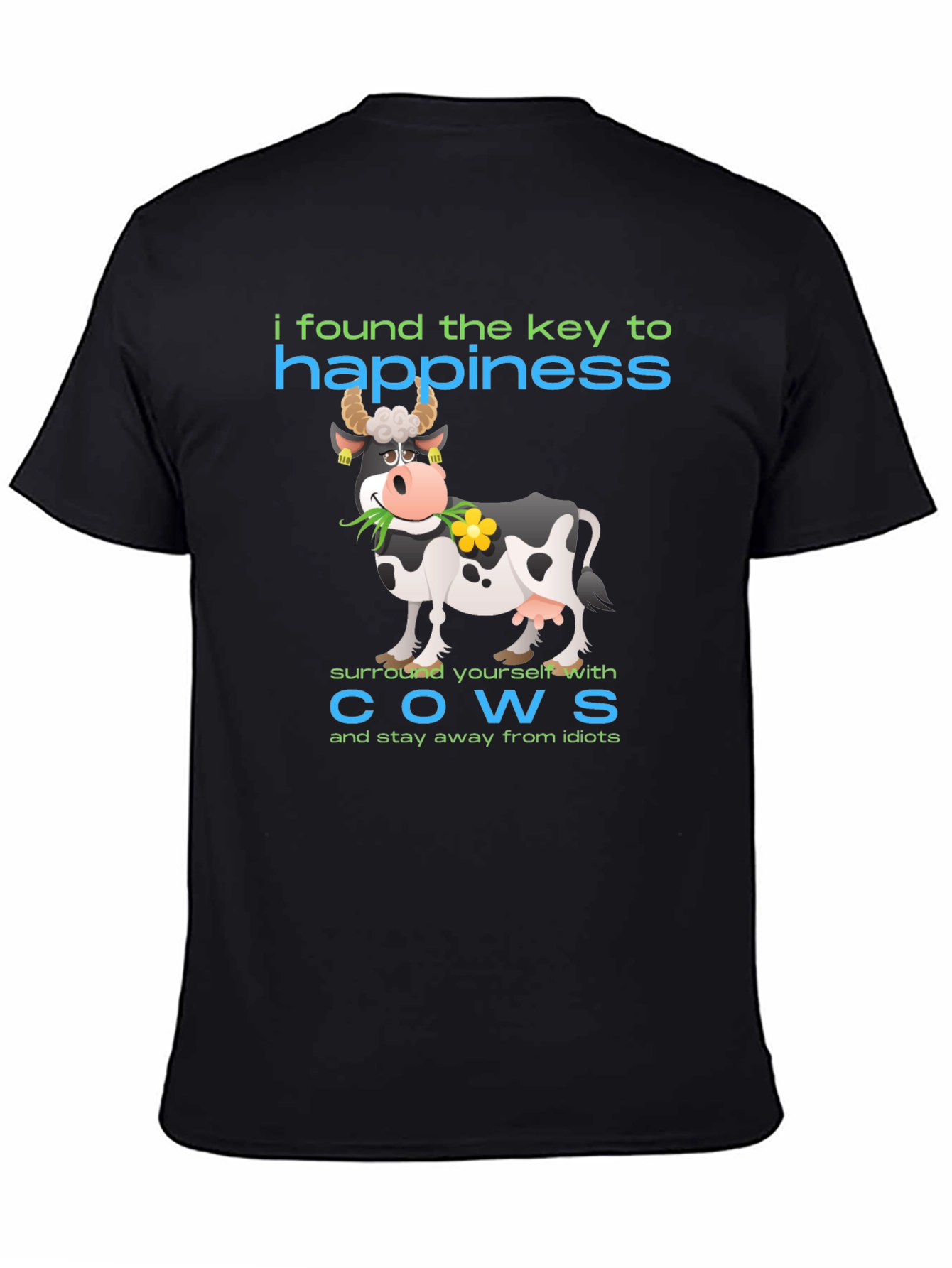 Happiness Cow Graphic T-Shirt
