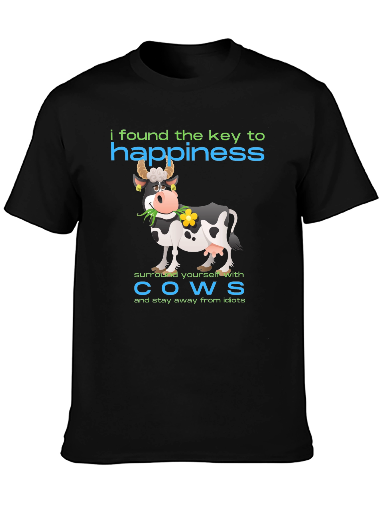 Happiness Cow Graphic T-Shirt