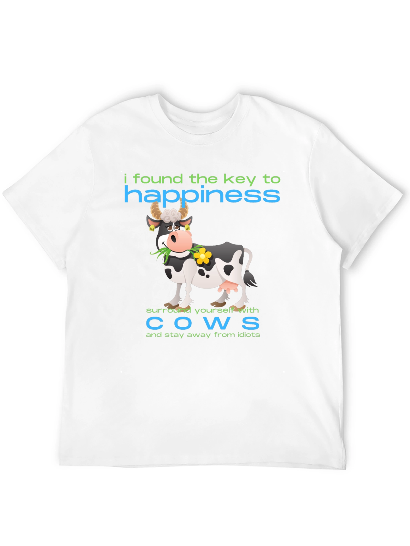 Happiness Cow Graphic T-Shirt