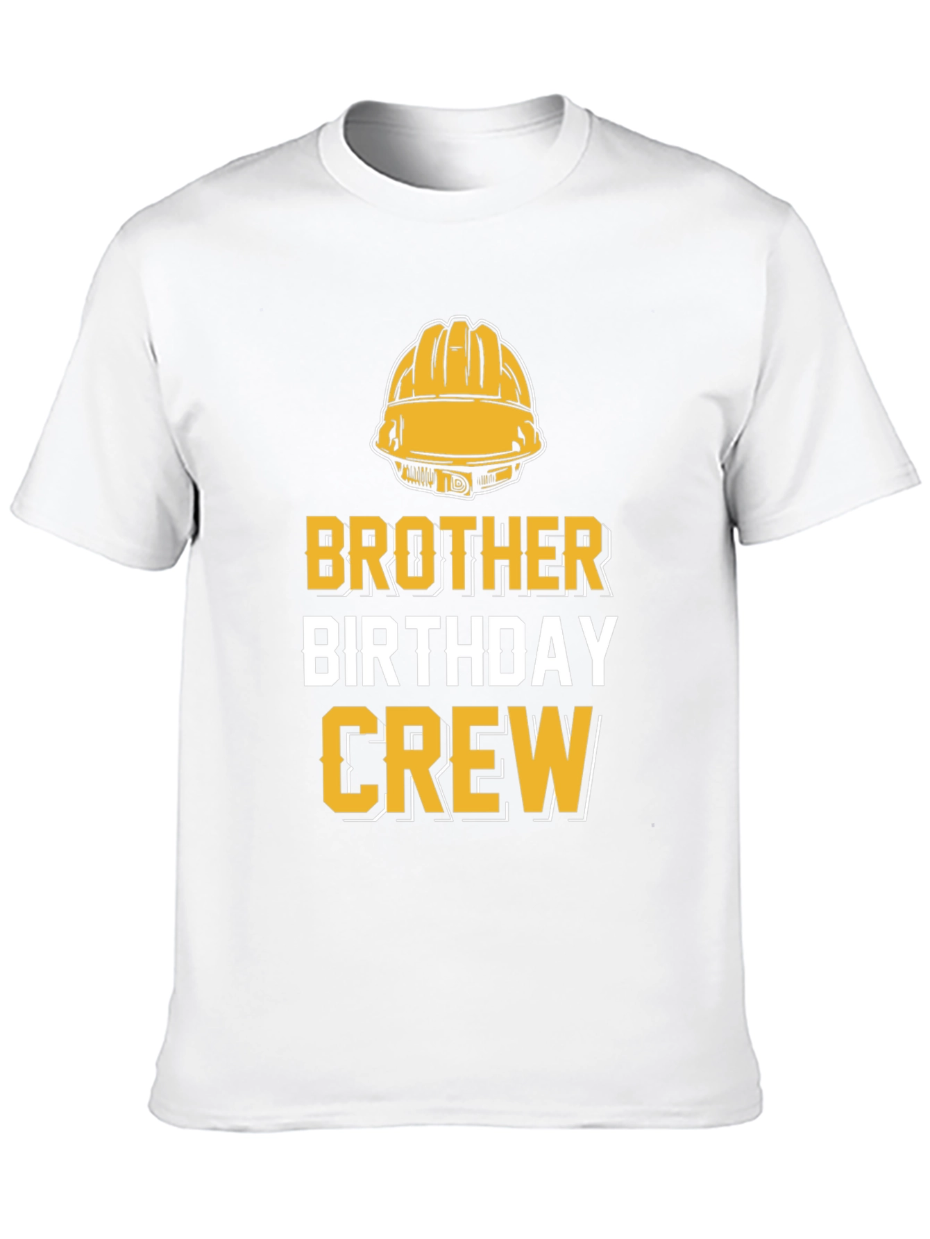 Brother Birthday Crew Construction T-Shirt