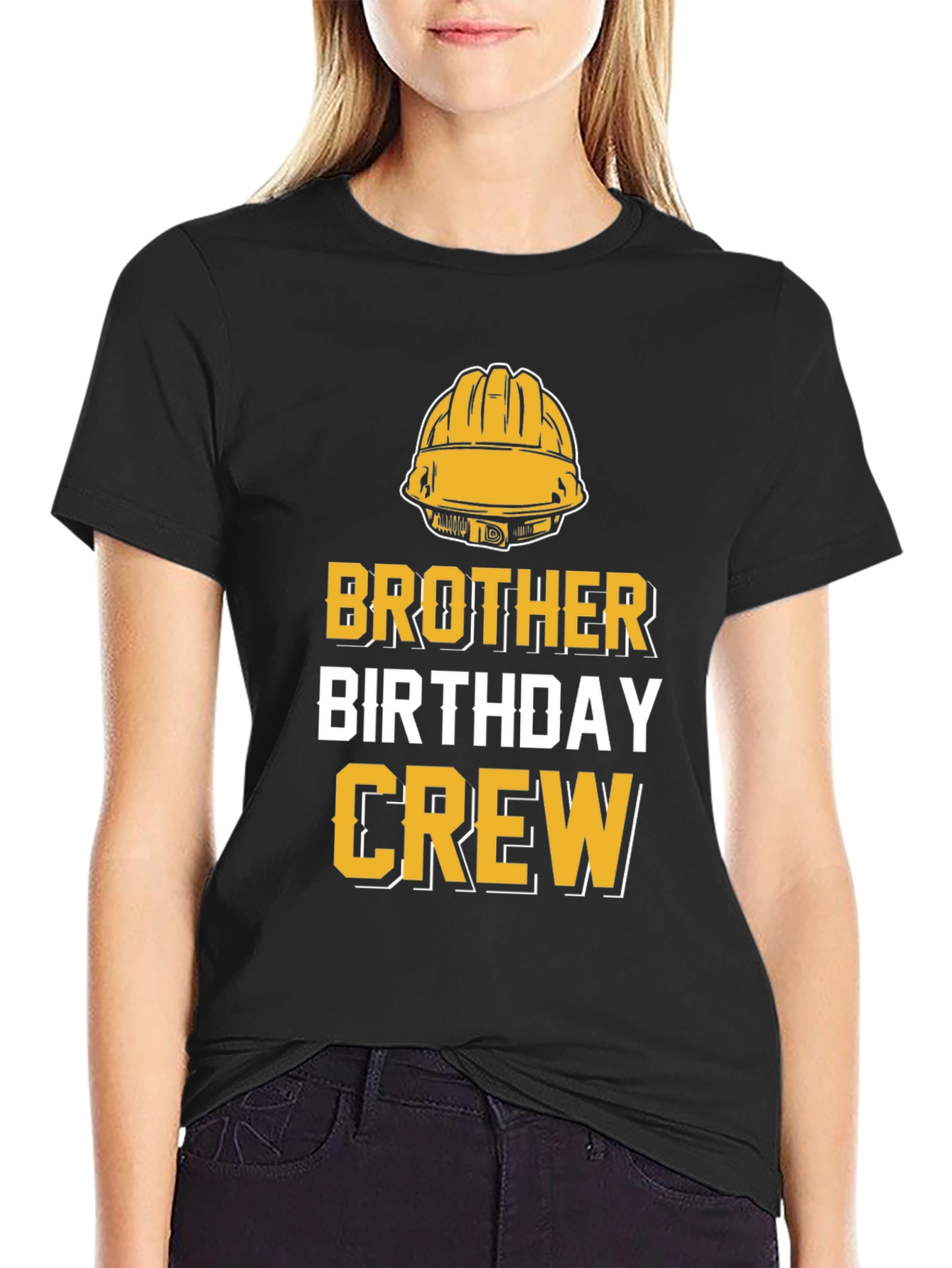 Brother Birthday Crew Construction T-Shirt